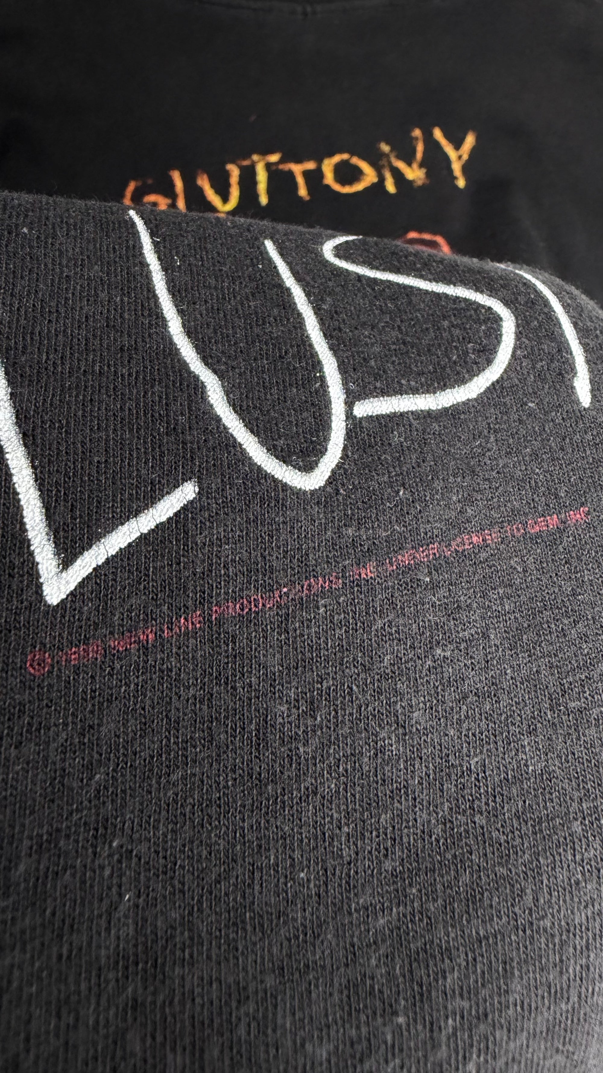 SEVEN MOVIE PROMO TEE | BRAD PITT | DAVID FINCHER | ‘7 DEADLY SINS’ BACK HIT