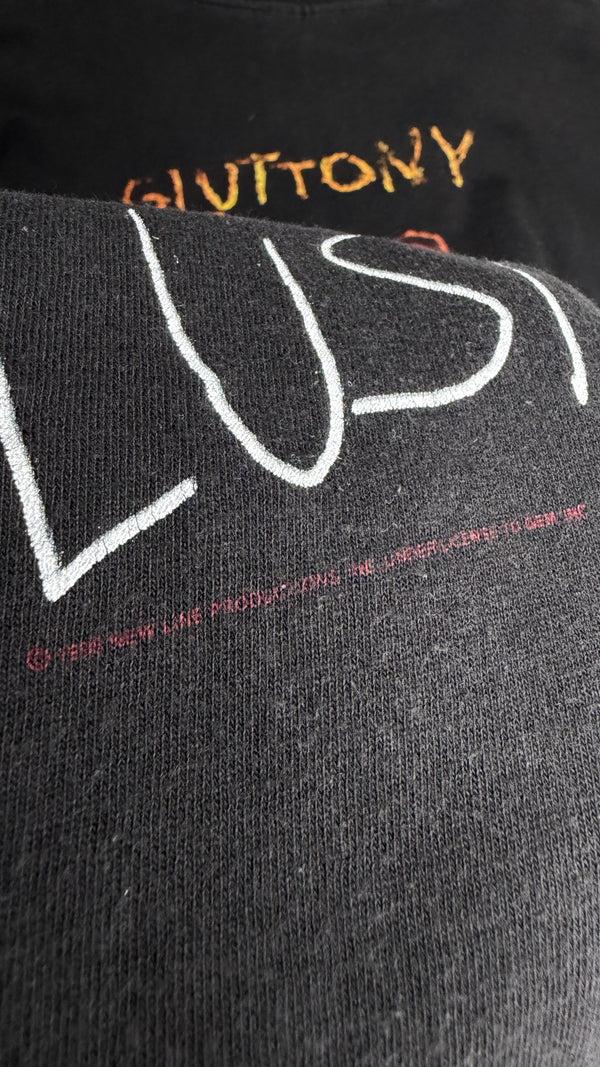 SEVEN MOVIE PROMO TEE | BRAD PITT | DAVID FINCHER | ‘7 DEADLY SINS’ BACK HIT