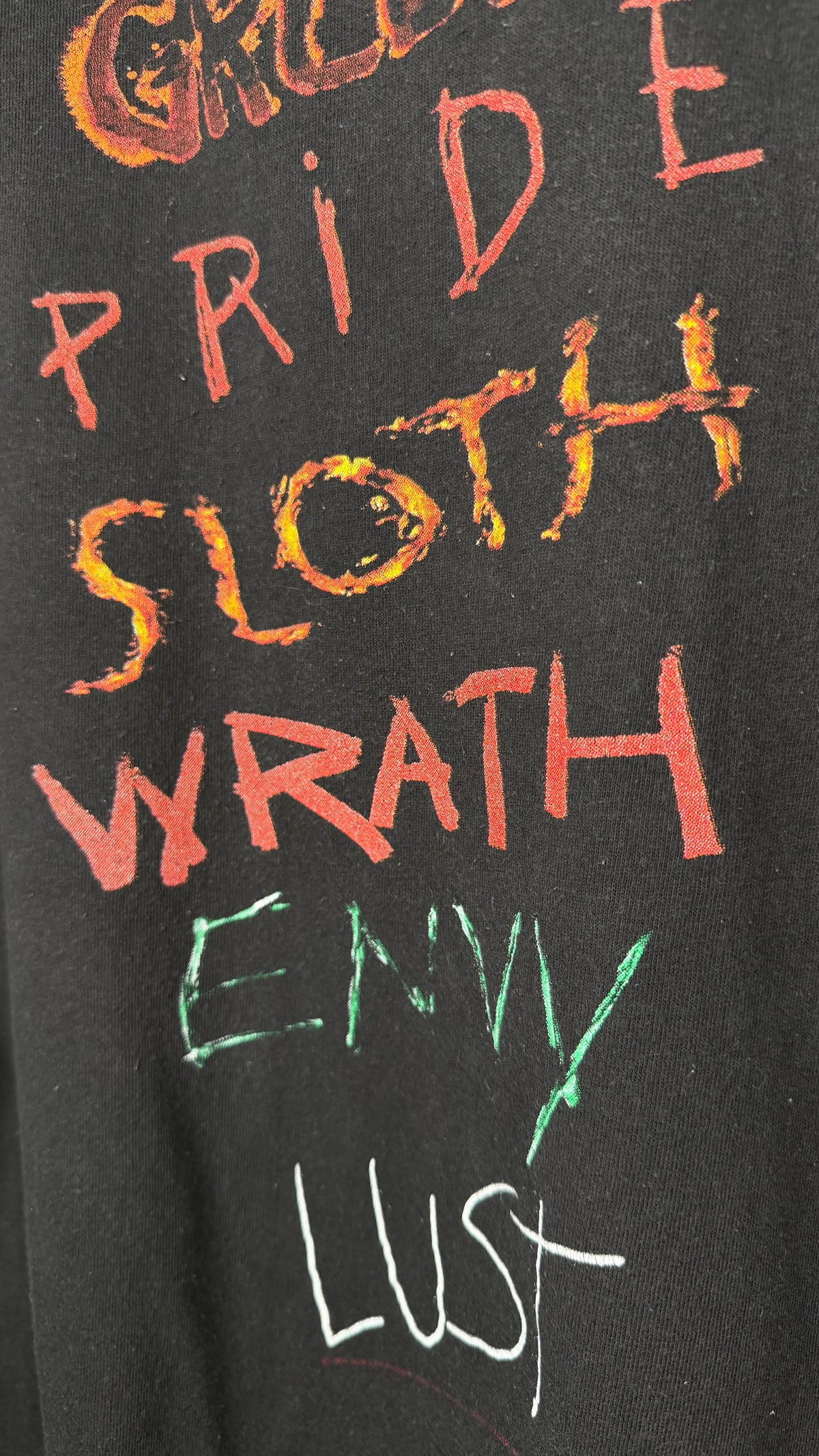 SEVEN MOVIE PROMO TEE | BRAD PITT | DAVID FINCHER | ‘7 DEADLY SINS’ BACK HIT