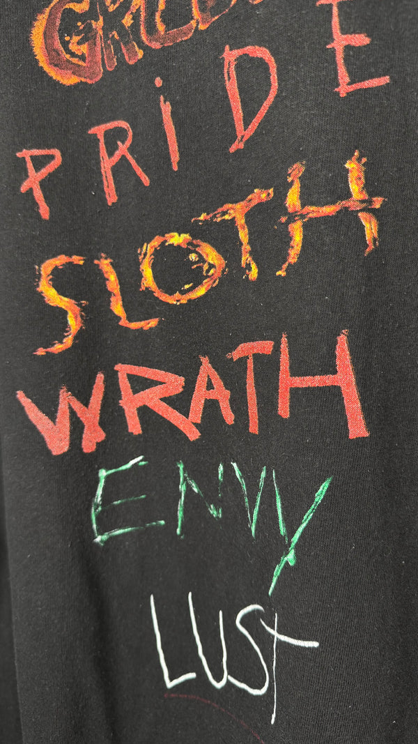 SEVEN MOVIE PROMO TEE | BRAD PITT | DAVID FINCHER | ‘7 DEADLY SINS’ BACK HIT