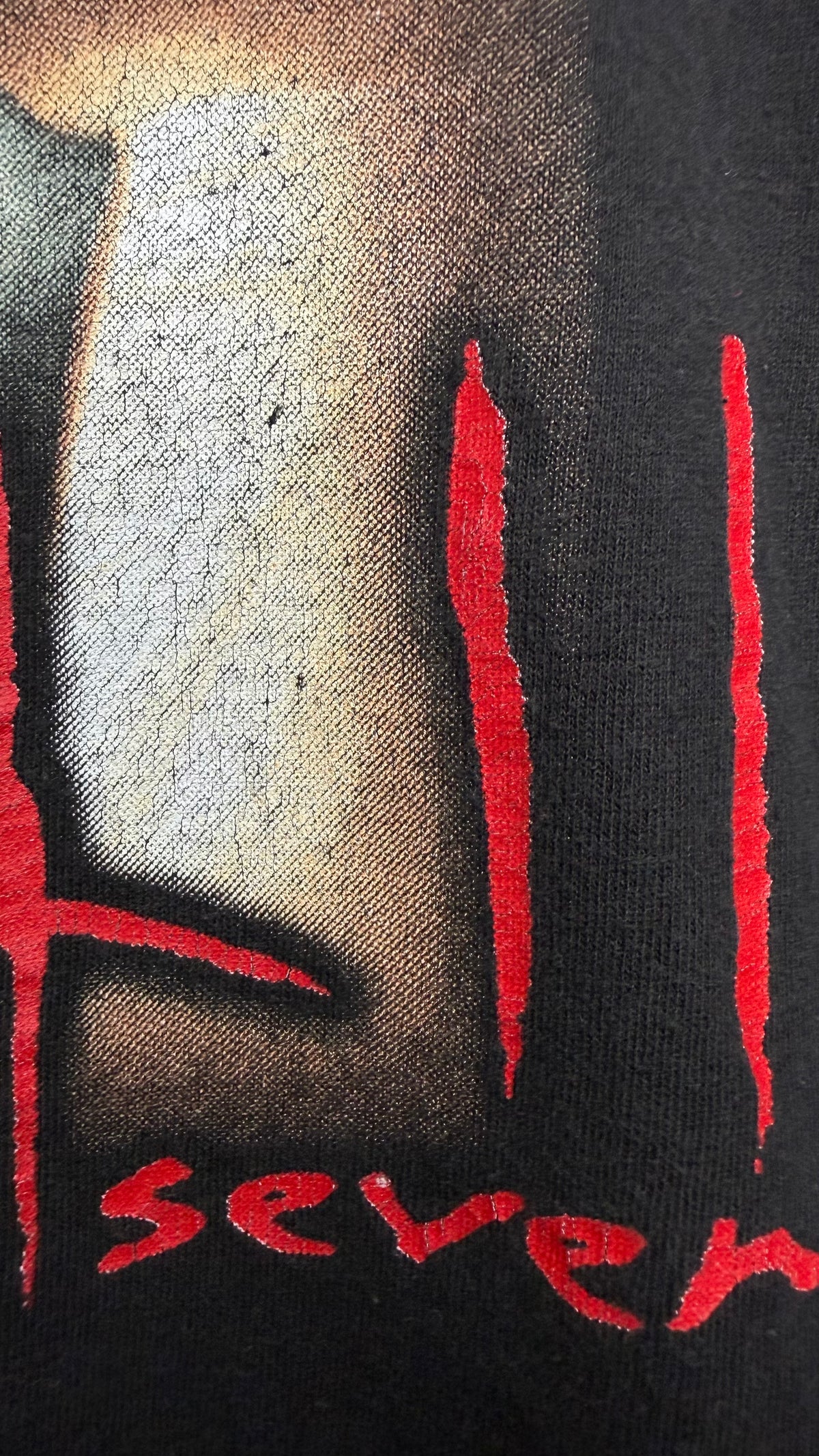 SEVEN MOVIE PROMO TEE | BRAD PITT | DAVID FINCHER | ‘7 DEADLY SINS’ BACK HIT