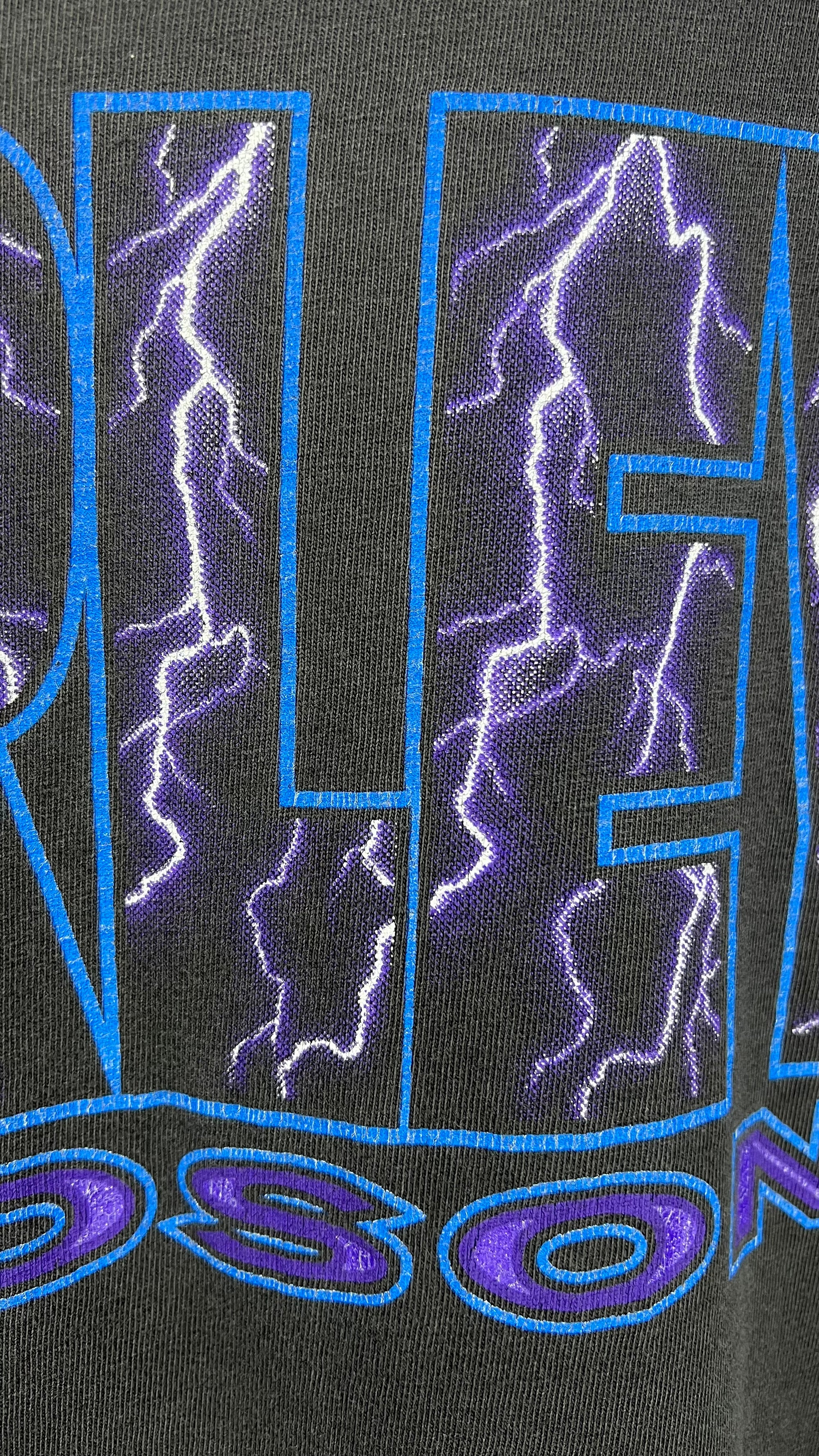 HARLEY DAVIDSON BLUE & PURPLE LIGHTNING TEE | GLENDALE AZ BACK HIT