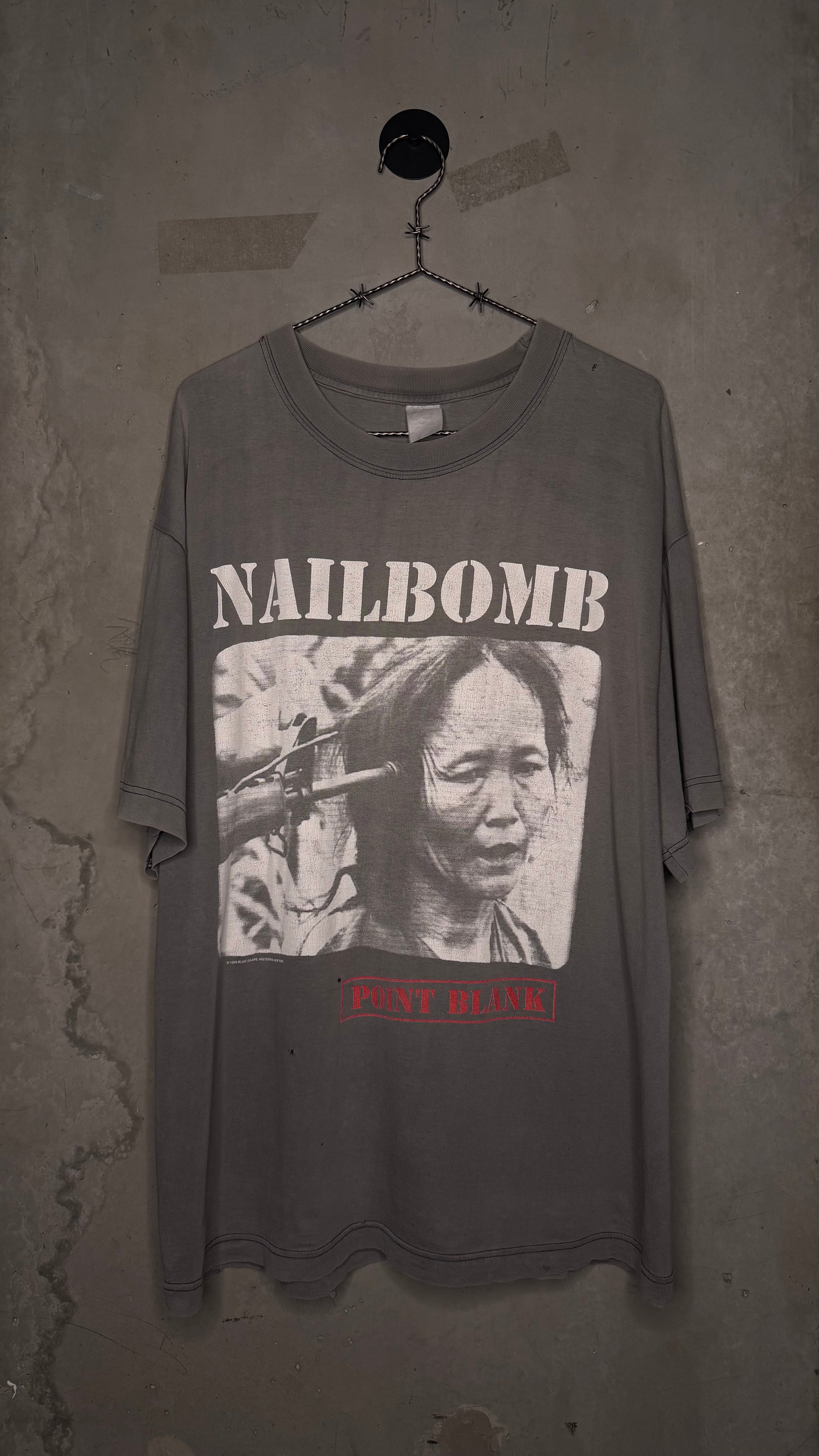 NAILBOMB POINT BLANK TEE | DAY OF HATE ‘PROUD TO COMMIT COMMERCIAL SUICIDE’ BACKHIT