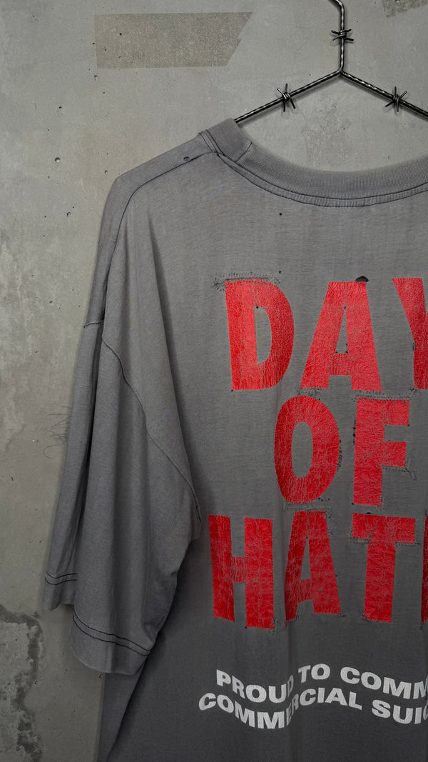 NAILBOMB POINT BLANK TEE | DAY OF HATE ‘PROUD TO COMMIT COMMERCIAL SUICIDE’ BACKHIT