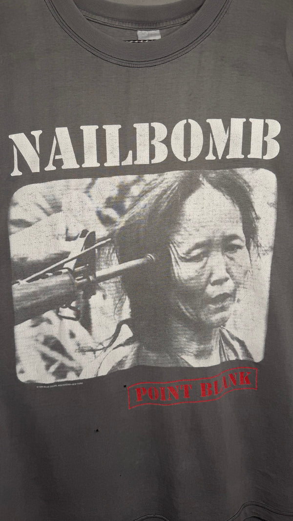 NAILBOMB POINT BLANK TEE | DAY OF HATE ‘PROUD TO COMMIT COMMERCIAL SUICIDE’ BACKHIT