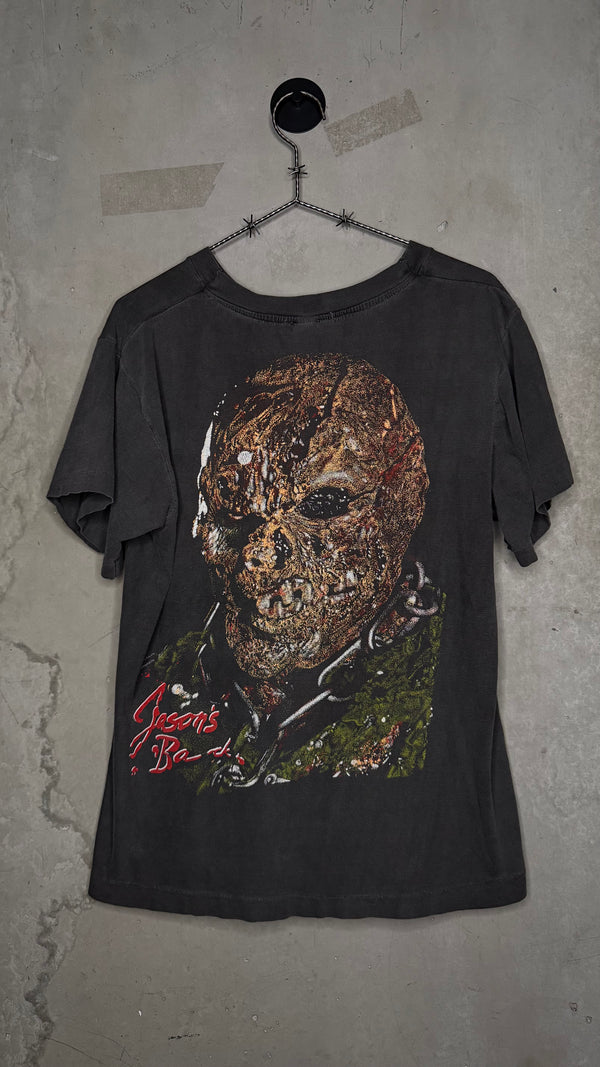 FRIDAY THE 13TH ‘JASON’S BACK’ MOVIE TEE | JASON UNMASKED GRAIL