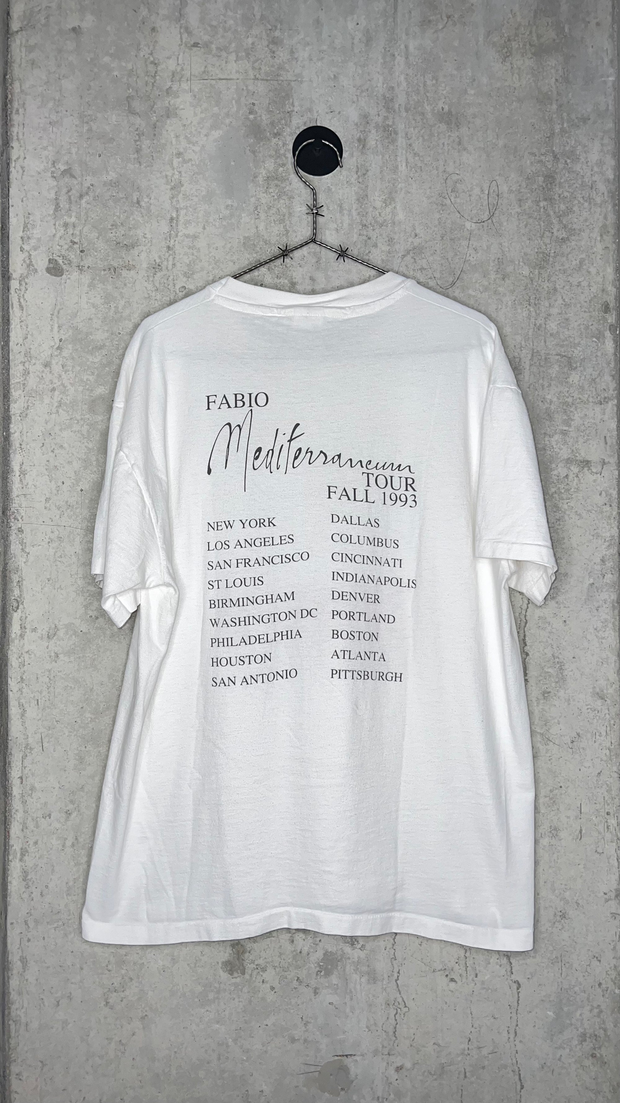 FABIO GRAIL | MEDITERRANEAN FRAGRANCE PROMO TOUR TEE | “THE FRAGRANCE FOR MEN CREATED FOR THE PLEASURE OF WOMEN”