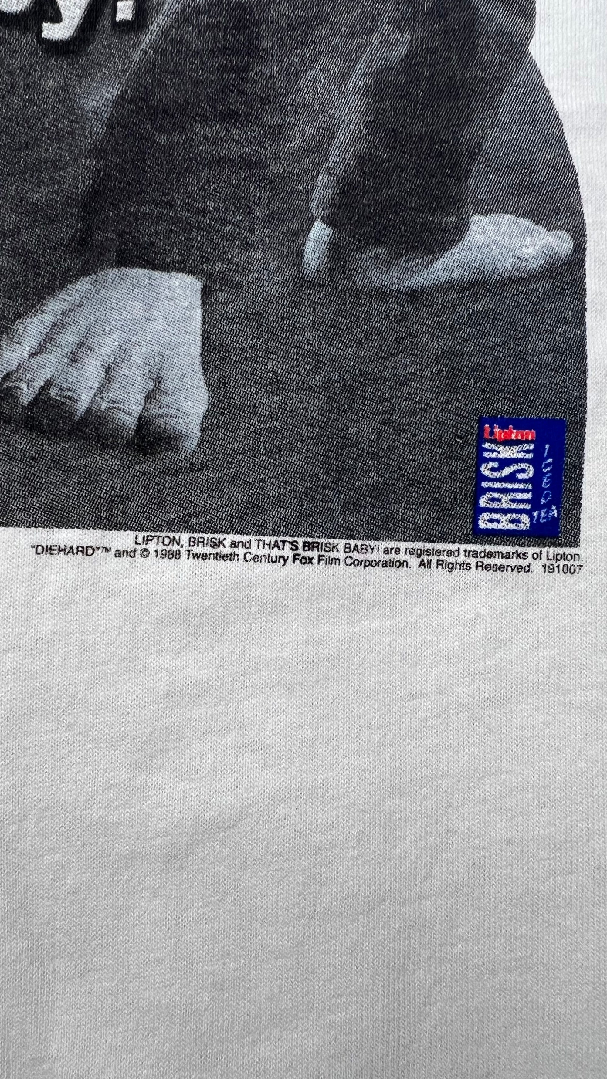 LIPTON TEA PROMO TEE | DIE HARD | BRUCE WILLIS