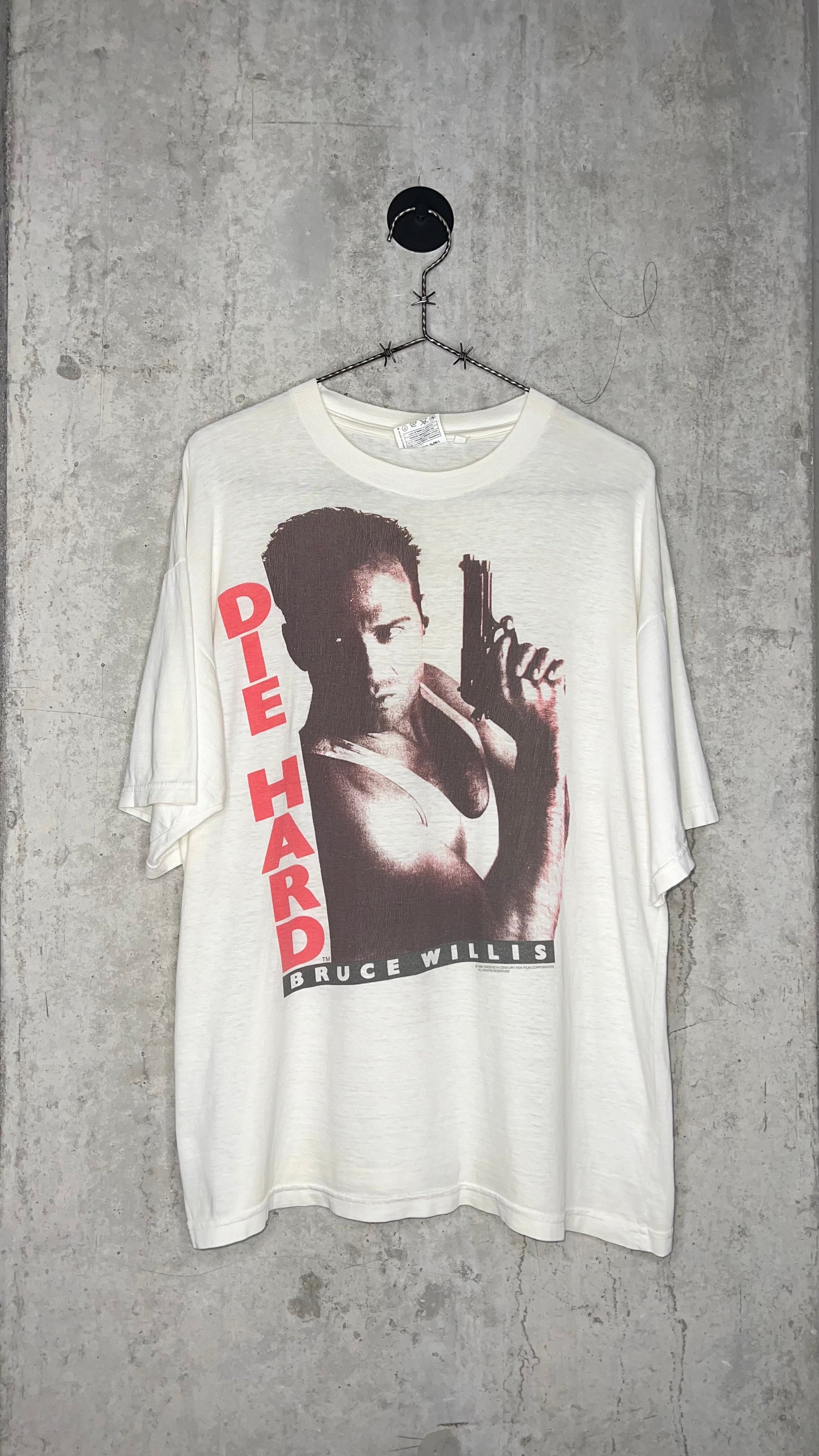 DIE HARD 1 MOVIE PROMO TEE | RARE BRUCE WILLIS GRAIL