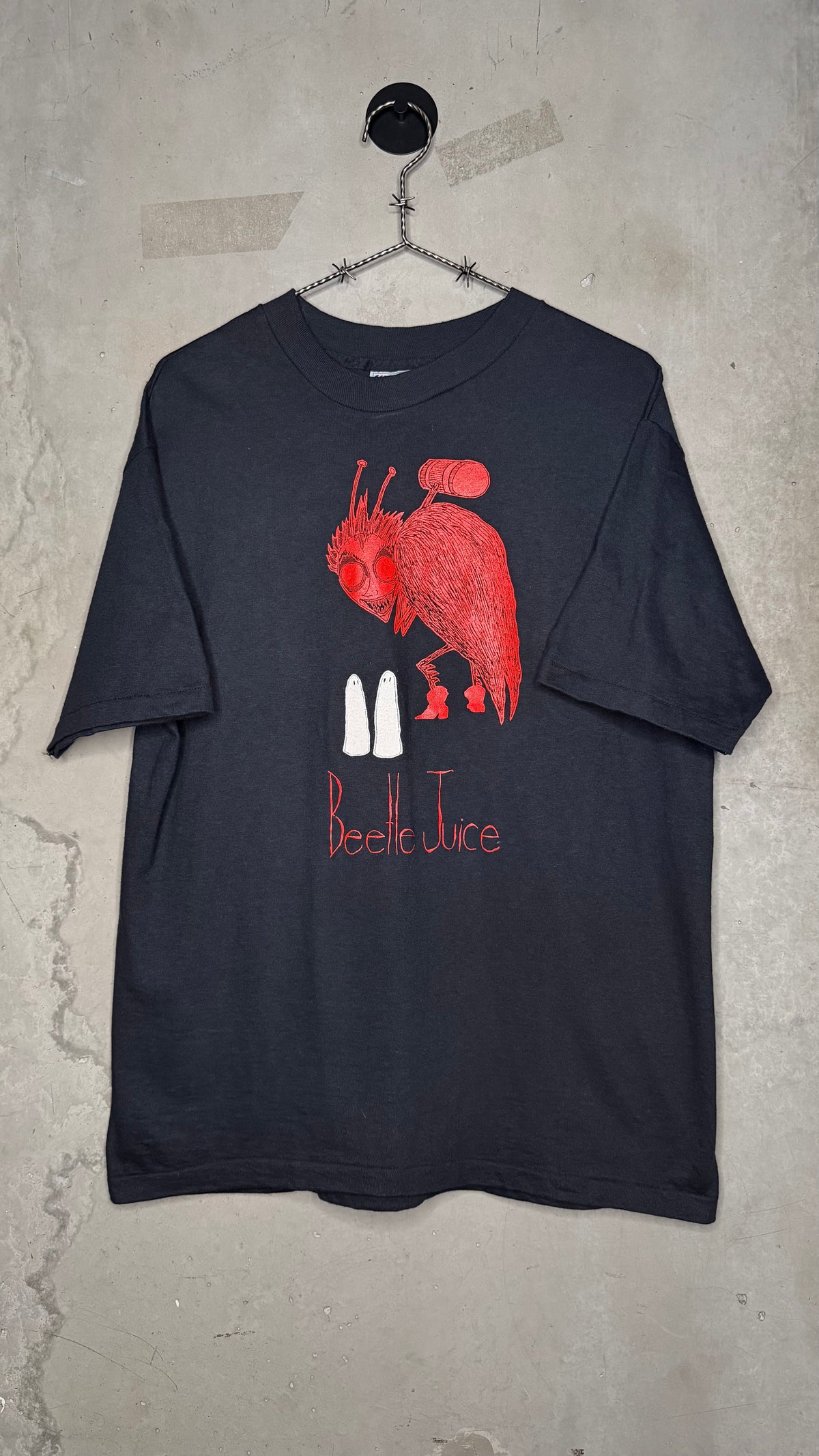 RARE 88’ BEETLEJUICE CAST & CREW ONLY MOVIE TEE | HAND DRAWN & PRINTED BY TIM BURTON HIMSELF