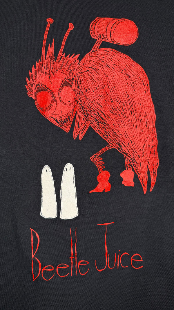 RARE 88’ BEETLEJUICE CAST & CREW ONLY MOVIE TEE | HAND DRAWN & PRINTED BY TIM BURTON HIMSELF