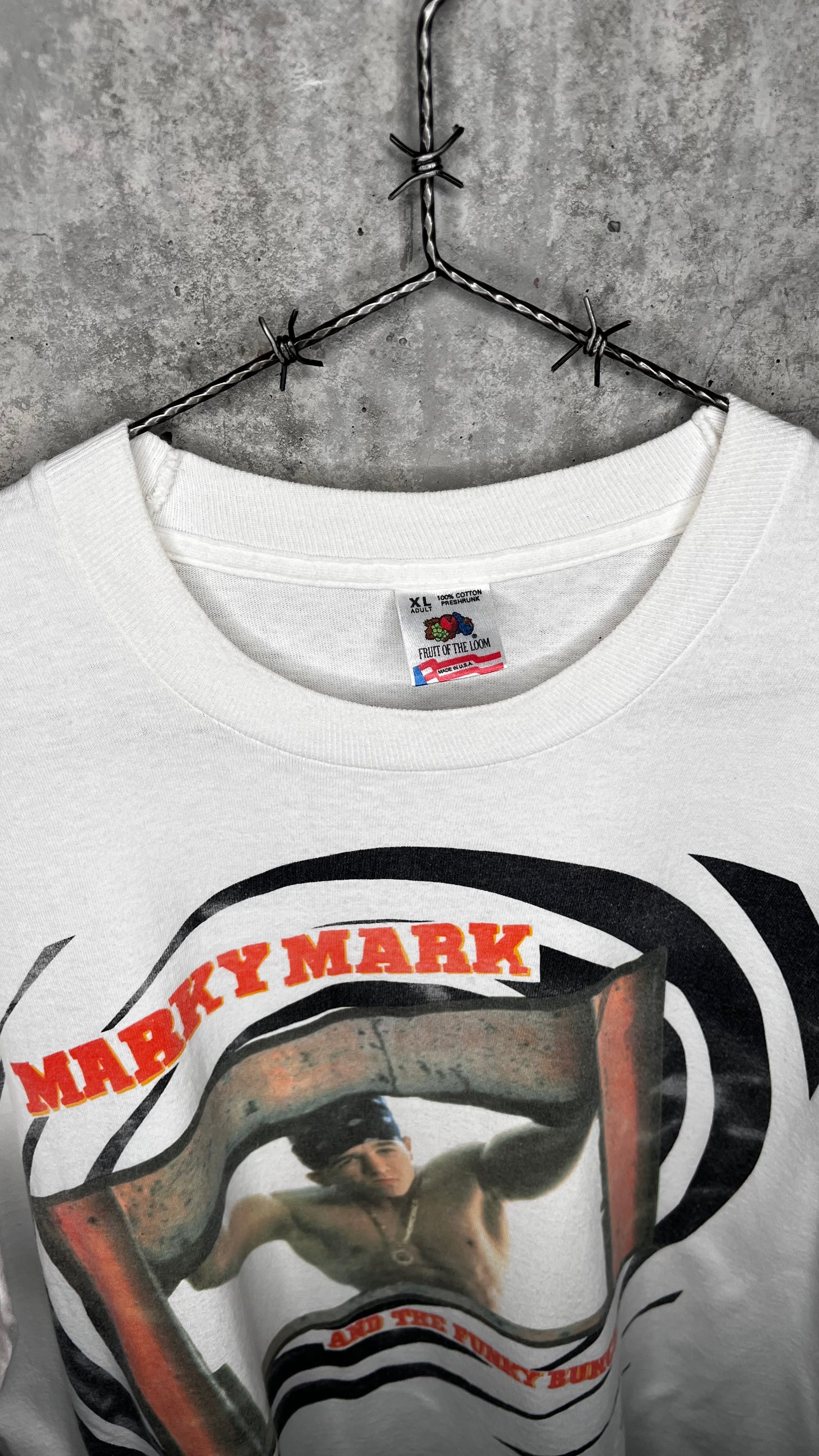 MARKY MARK & THE FUNKY BUNCH TEE | RARE DEBUT ALBUM PROMO | MARK WAHLBERG HIP HOP GROUP | INTERSCOPE RECORDS