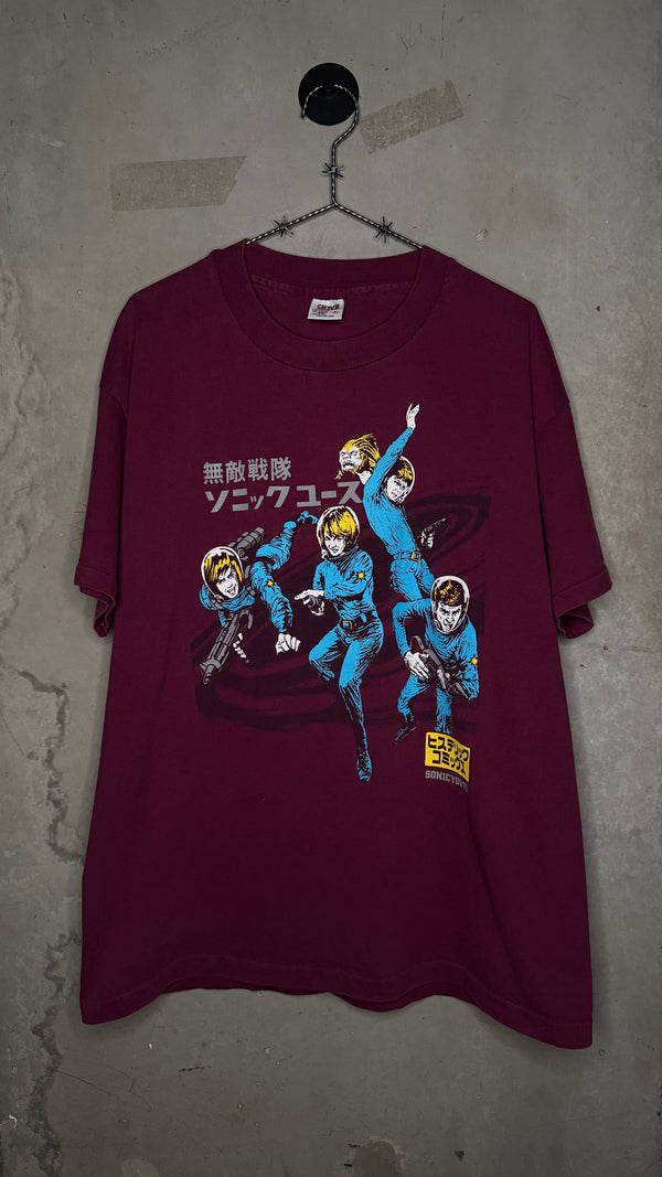 SONIC YOUTH HYSTERIC GLAMOUR ASTRONAUTS TEE | MAROON VARIANT