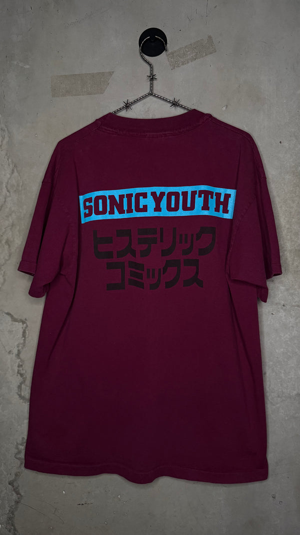 SONIC YOUTH HYSTERIC GLAMOUR ASTRONAUTS TEE | MAROON VARIANT