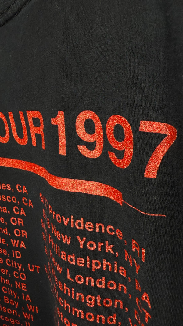 L7 US TOUR 97’ GLITTER PRINT LOGO TEE