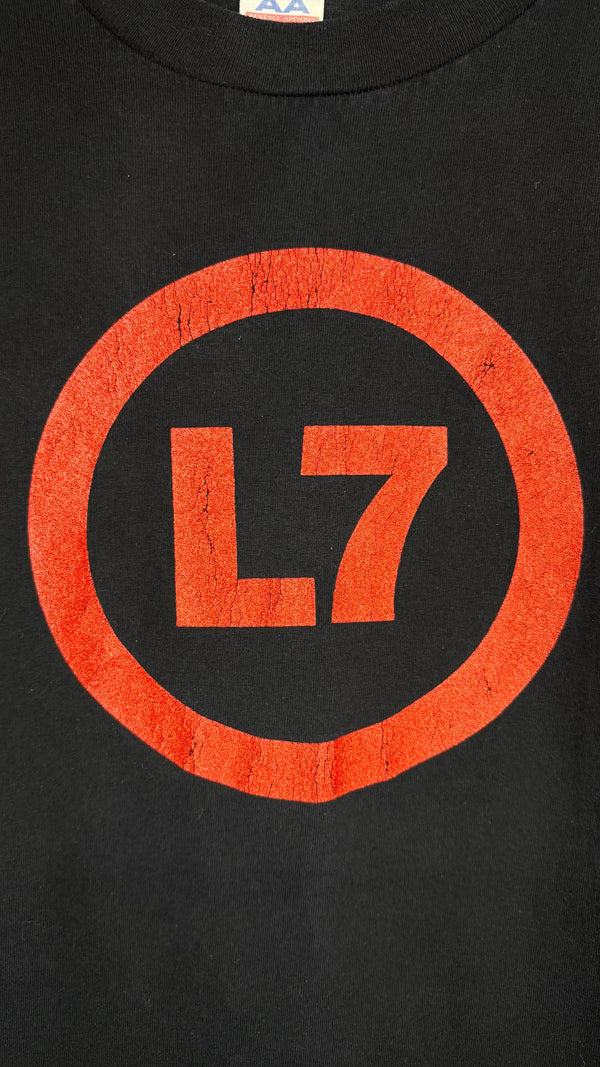 L7 US TOUR 97’ GLITTER PRINT LOGO TEE