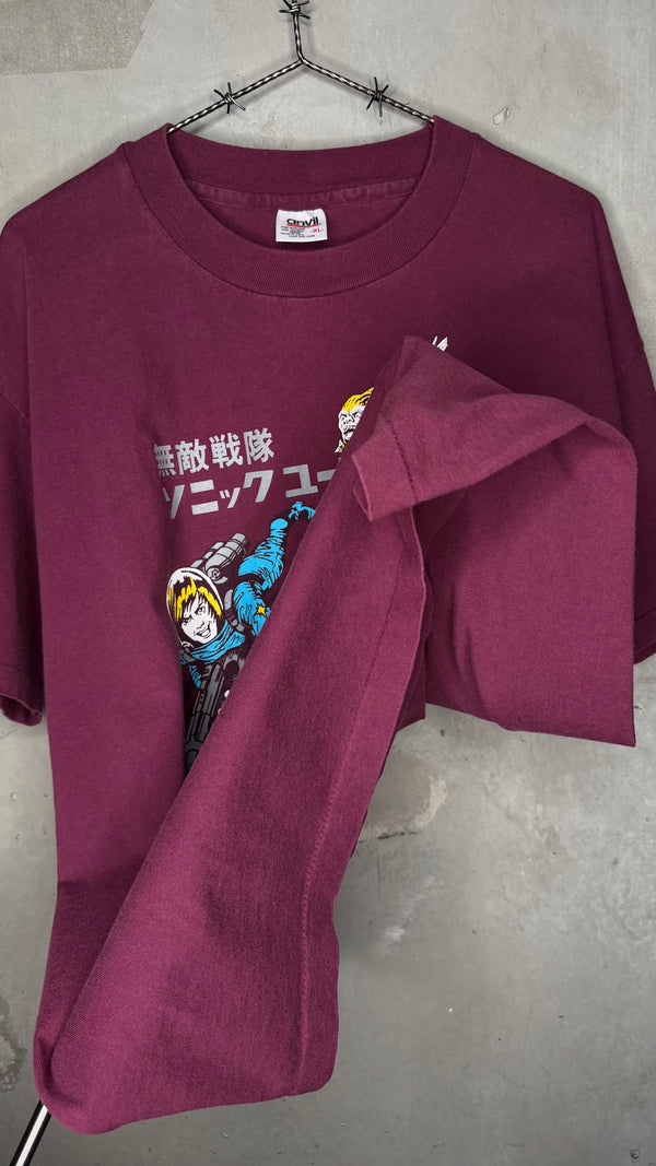 SONIC YOUTH HYSTERIC GLAMOUR ASTRONAUTS TEE | MAROON VARIANT
