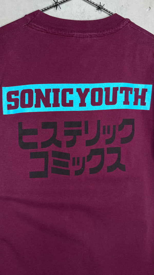 SONIC YOUTH HYSTERIC GLAMOUR ASTRONAUTS TEE | MAROON VARIANT