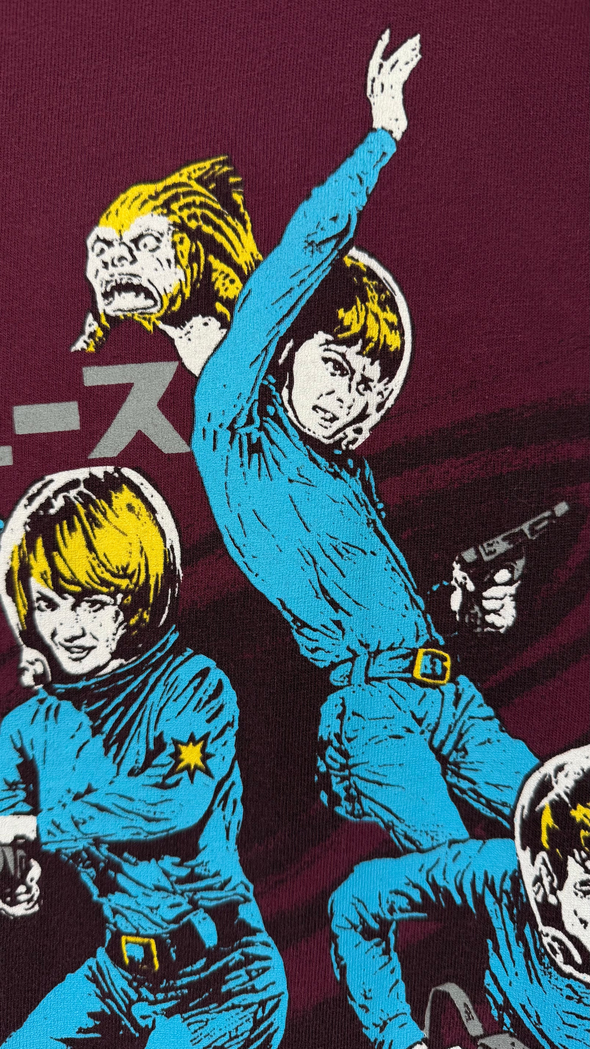 SONIC YOUTH HYSTERIC GLAMOUR ASTRONAUTS TEE | MAROON VARIANT