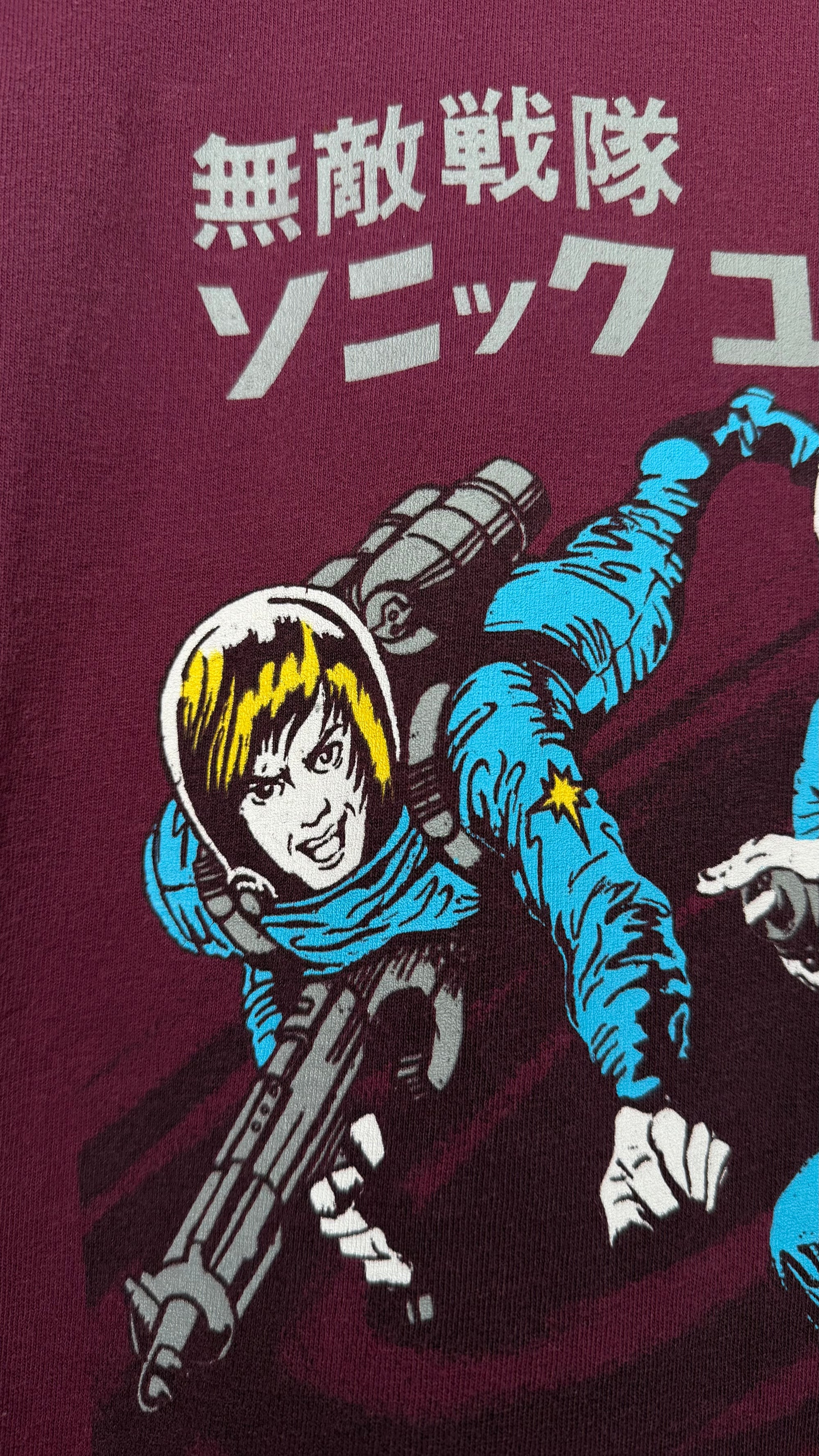 SONIC YOUTH HYSTERIC GLAMOUR ASTRONAUTS TEE | MAROON VARIANT