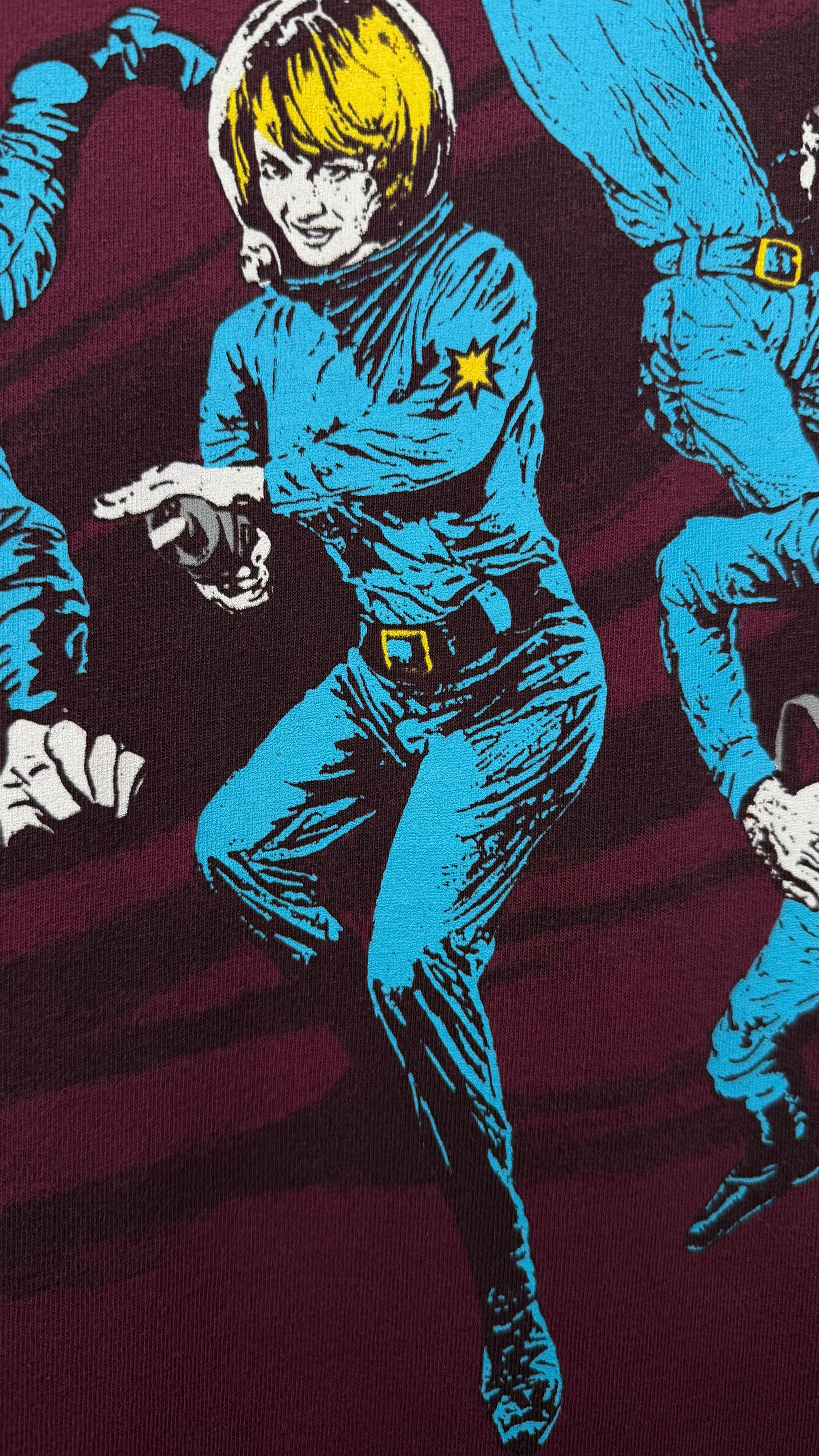 SONIC YOUTH HYSTERIC GLAMOUR ASTRONAUTS TEE | MAROON VARIANT