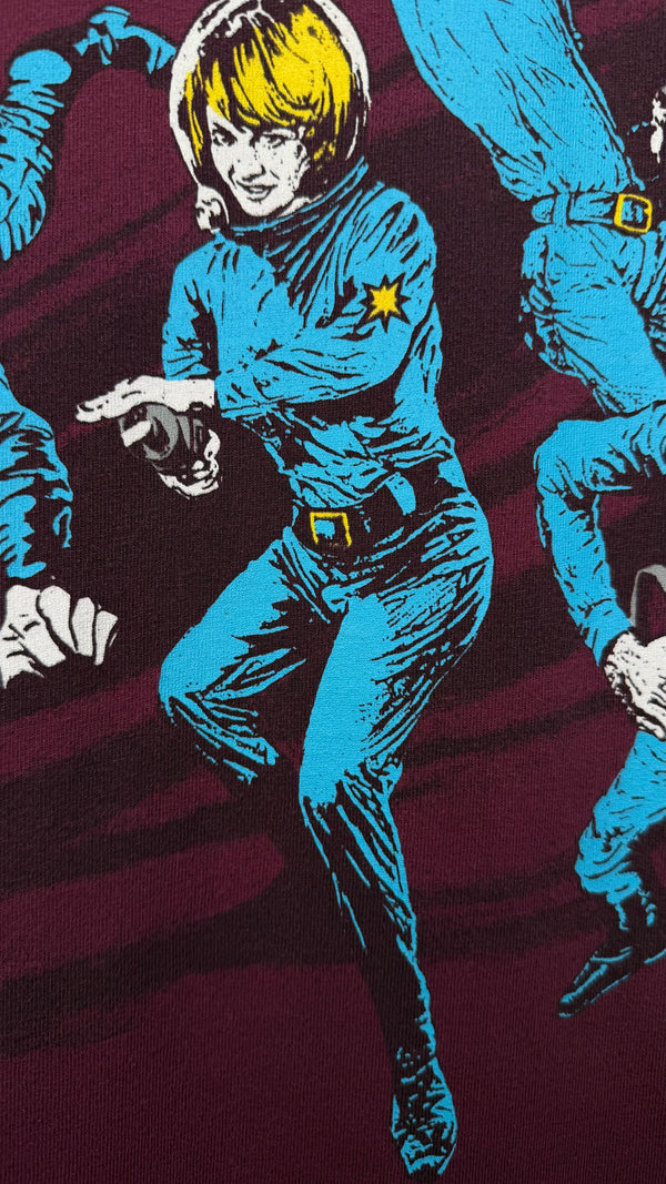 SONIC YOUTH HYSTERIC GLAMOUR ASTRONAUTS TEE | MAROON VARIANT