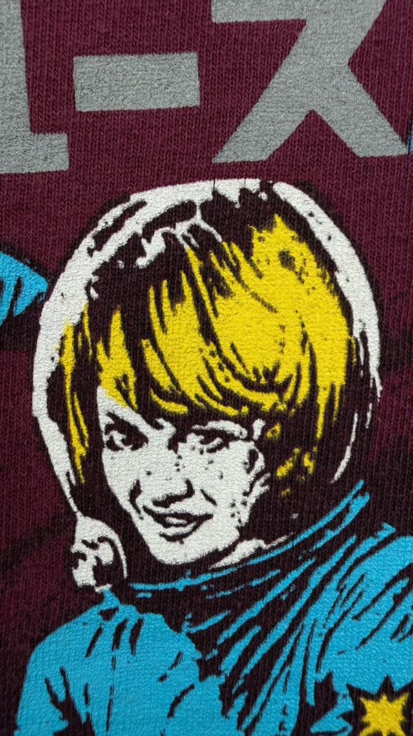 SONIC YOUTH HYSTERIC GLAMOUR ASTRONAUTS TEE | MAROON VARIANT