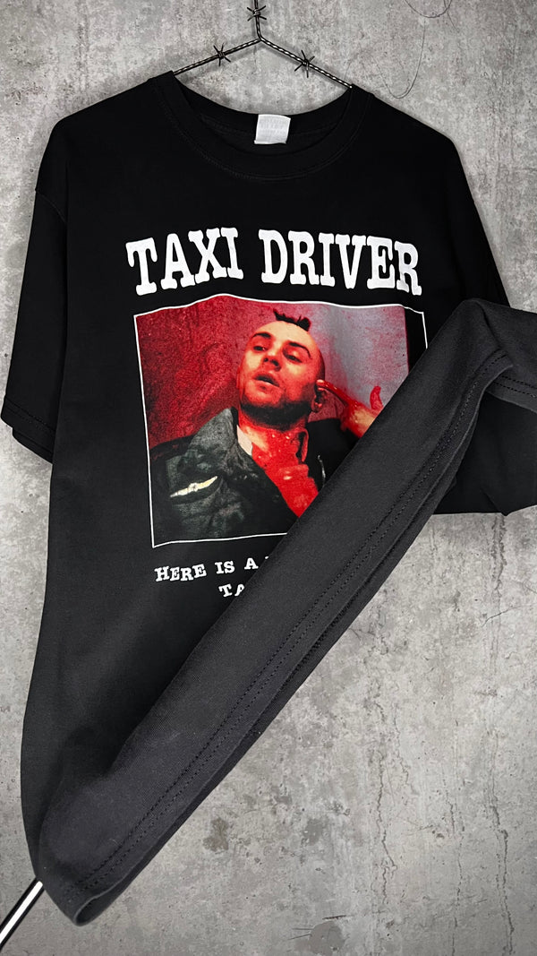 TAXI DRIVER MOVIE TEE | BIG ROBERT DE NIRO PRINT | ‘HERE IS A MAN WHO WOULD NOT TAKE IT ANYMORE’