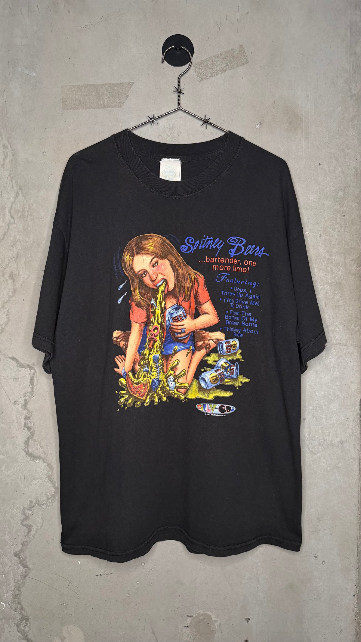 BRITNEY SPEARS UNHINGED PARODY TEE | ‘SPITNEY BEERS’