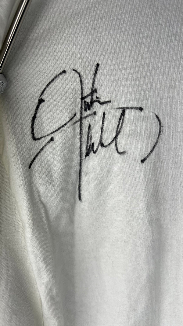 *NSYNC CELEBRITY WHITE TEE (SIGNED BY JUSTIN TIMBERLAKE)