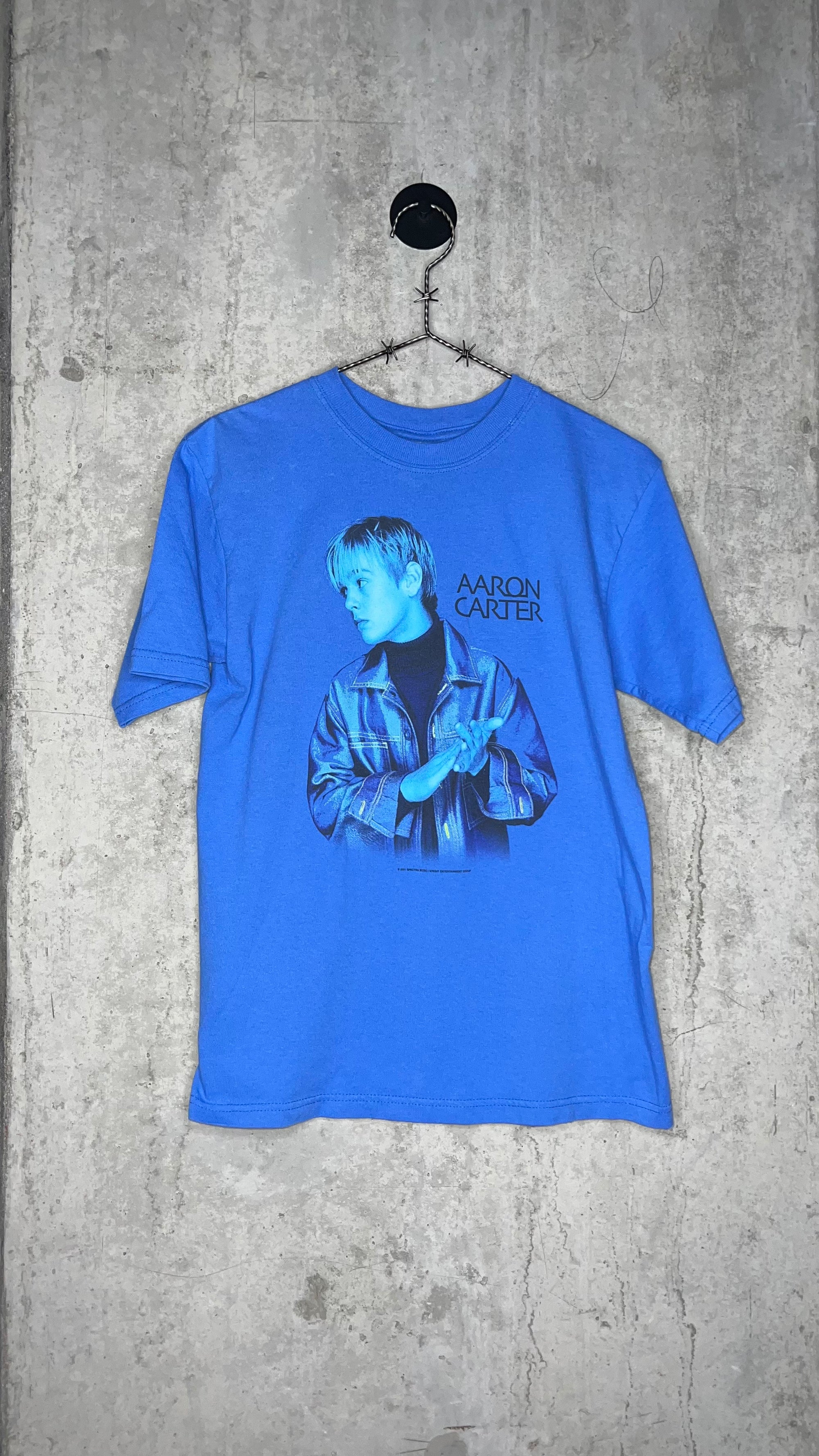 AARON CARTER BLUE TEE