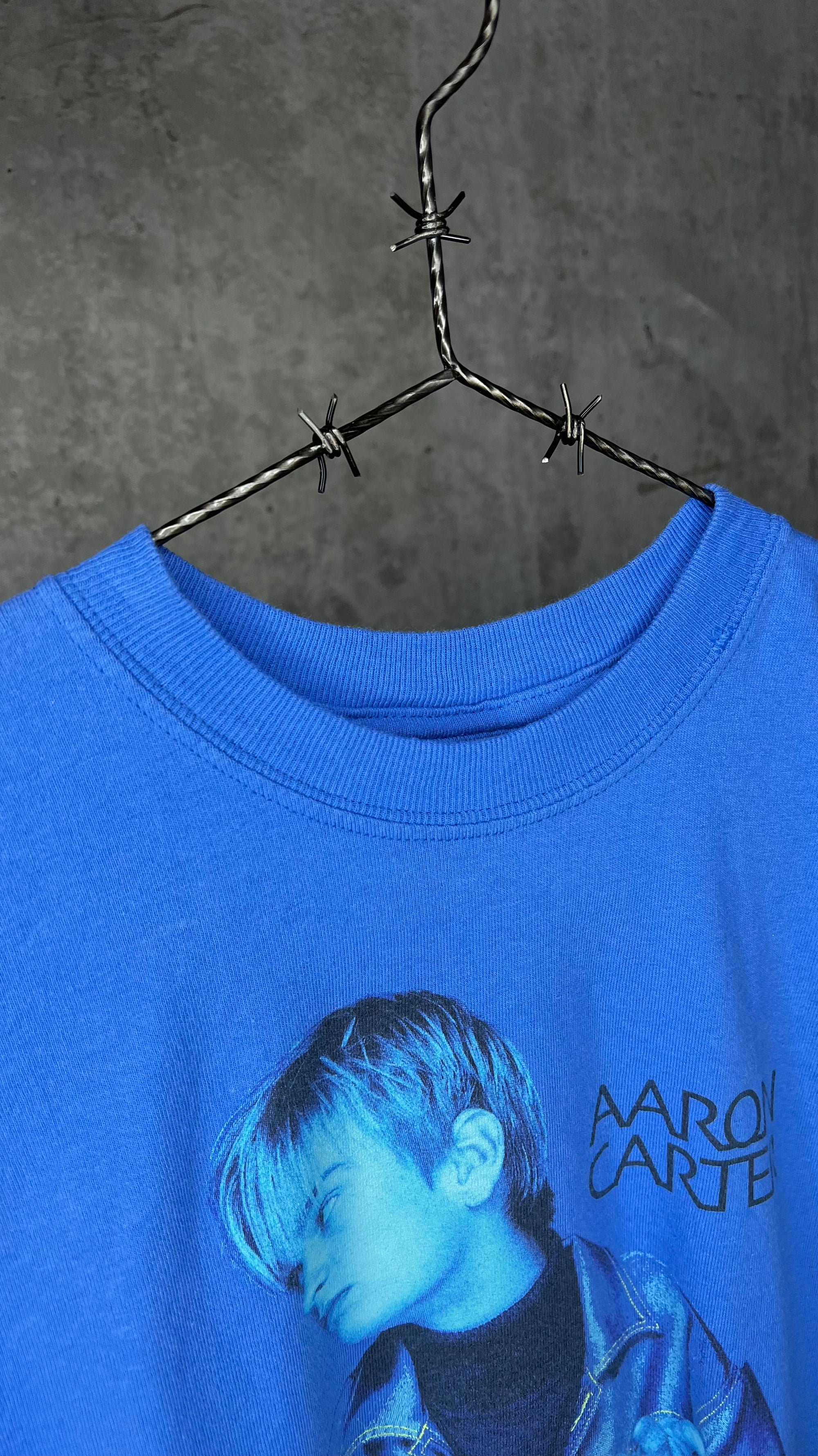 AARON CARTER BLUE TEE