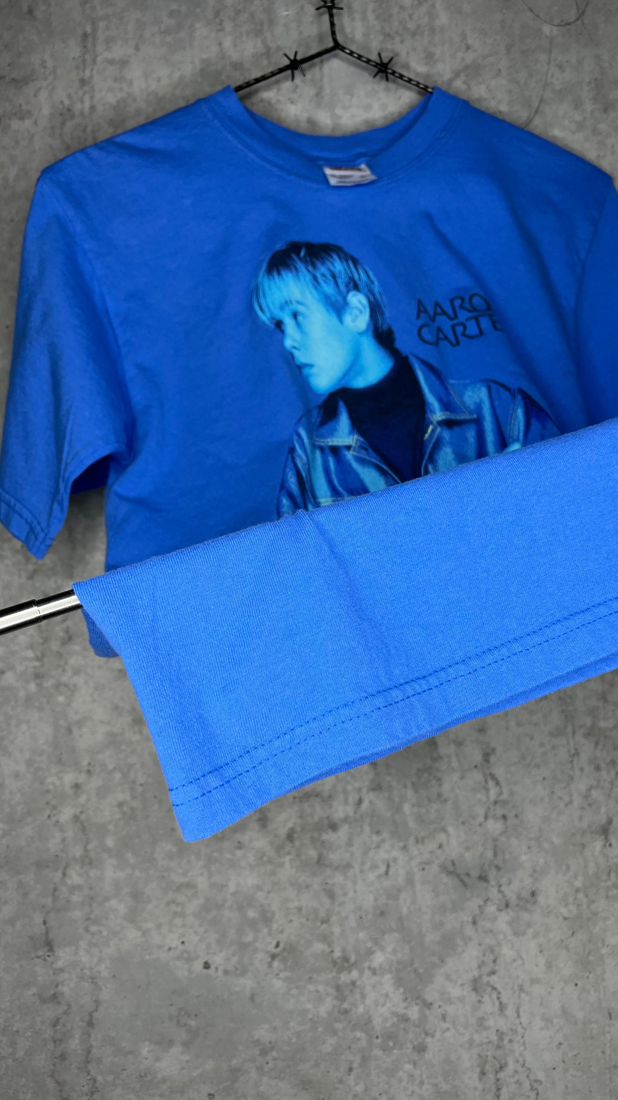 AARON CARTER BLUE TEE