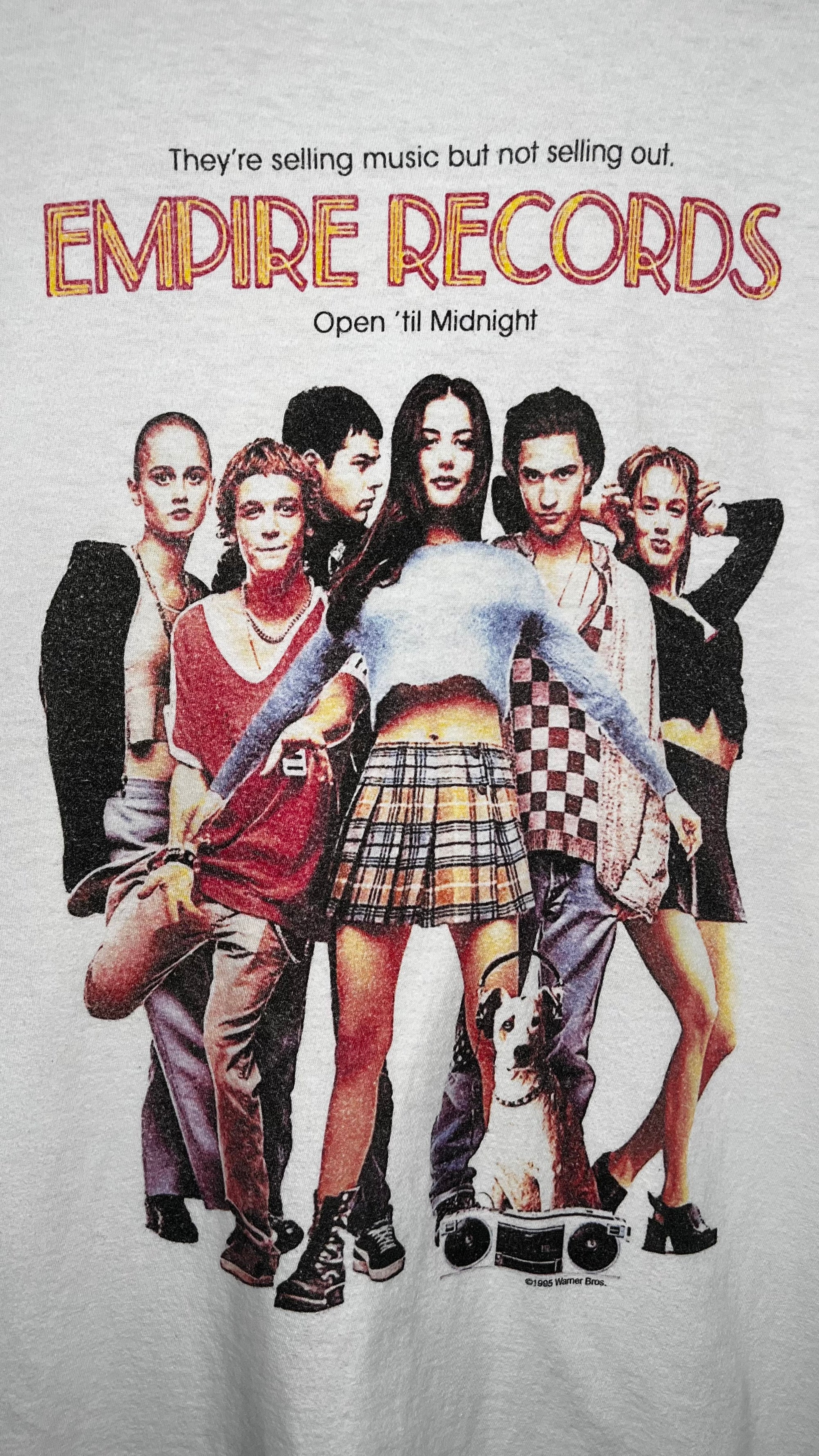 EMPIRE RECORDS POSTER PRINT MOVIE TEE | LIV TYLER | RENÈE ZELLWEGER | ANTHONY LAPAGLIA | JOHNNY WHITWORTH | RORY COCHRANE | ROBIN TUNNEY