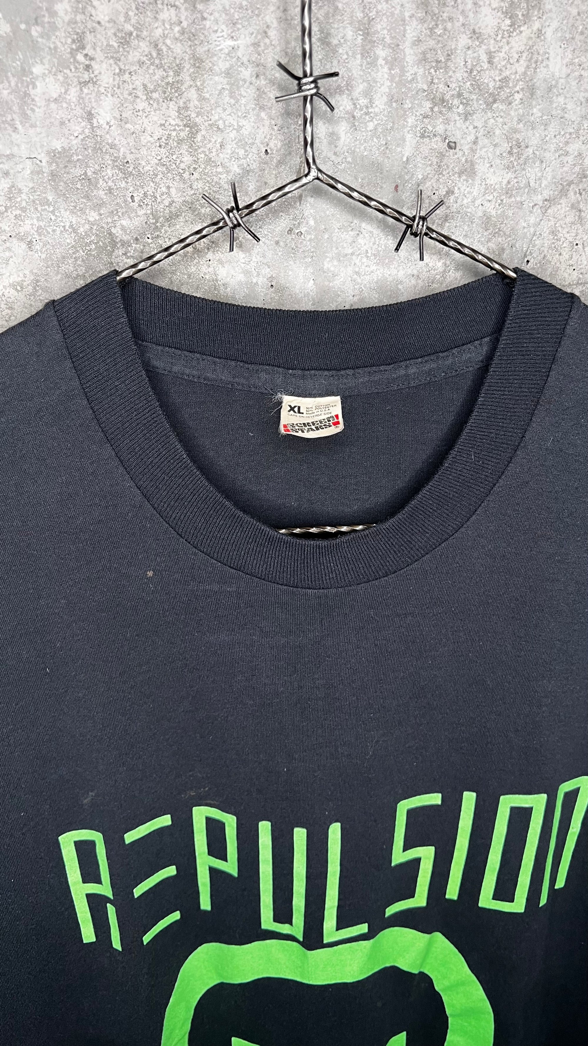 REPULSION TEE 89’ | TYPE O NEGATIVE ULTRA RARE EARLY ERA (PRE-NAME CHANGE) | HAND PRINTED BY THE BAND