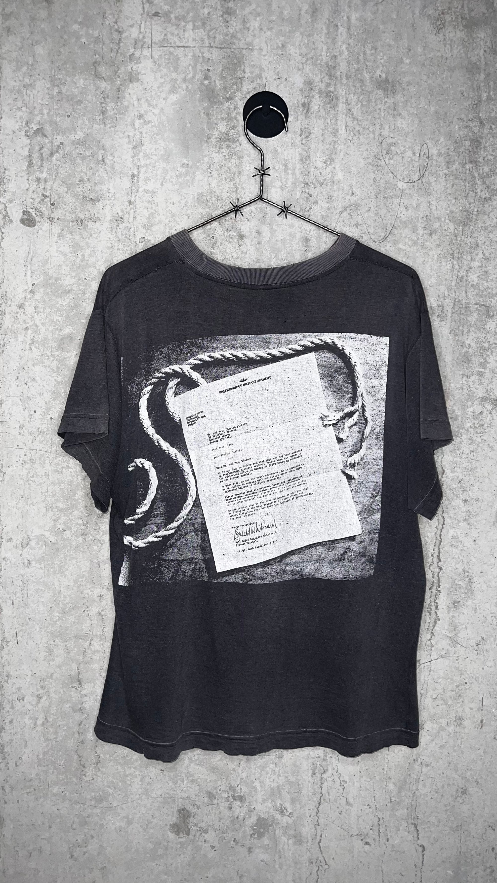 SLAYER MANDATORY SUICIDE HANGING BOY TEE | LIGHTLY THRASHED FADER #1