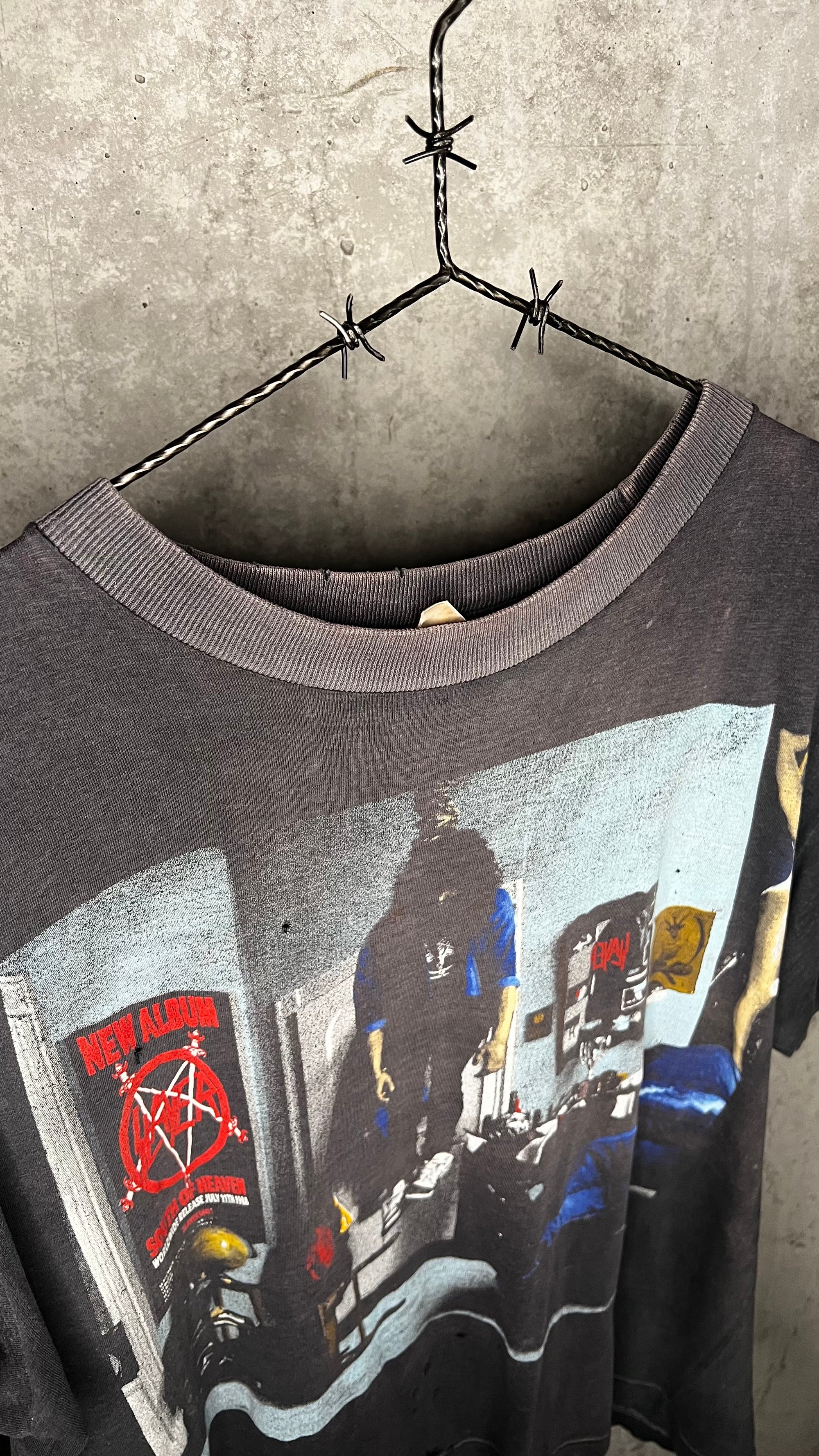 SLAYER MANDATORY SUICIDE HANGING BOY TEE | LIGHTLY THRASHED FADER #1