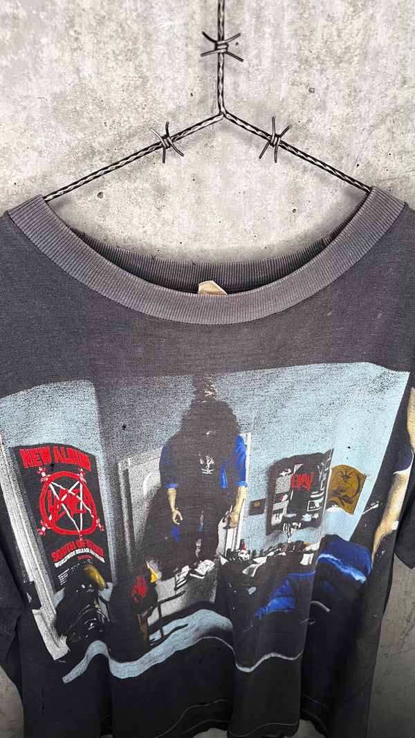 SLAYER MANDATORY SUICIDE HANGING BOY TEE | LIGHTLY THRASHED FADER #1