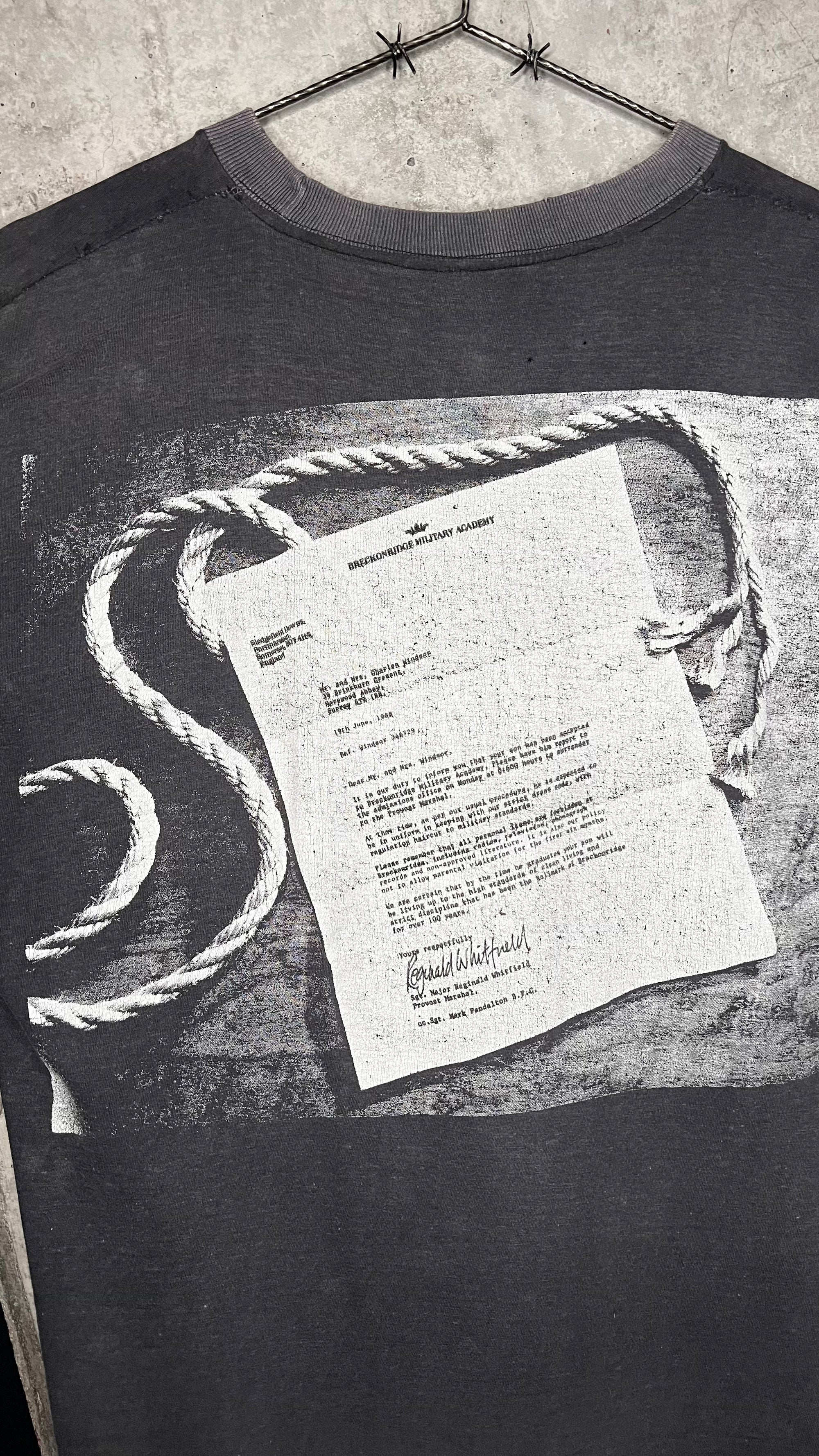 SLAYER MANDATORY SUICIDE HANGING BOY TEE | LIGHTLY THRASHED FADER #1