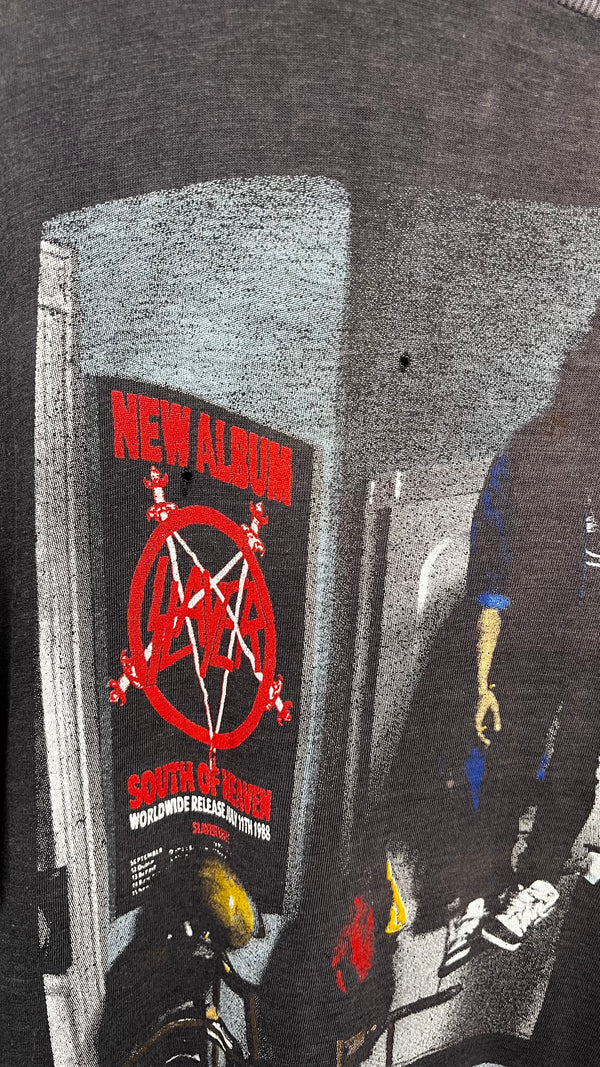 SLAYER MANDATORY SUICIDE HANGING BOY TEE | LIGHTLY THRASHED FADER #1