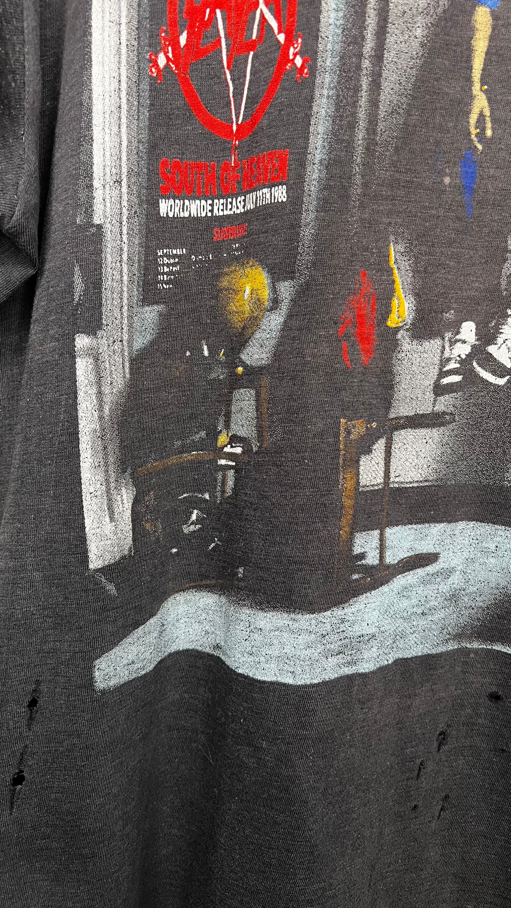 SLAYER MANDATORY SUICIDE HANGING BOY TEE | LIGHTLY THRASHED FADER #1