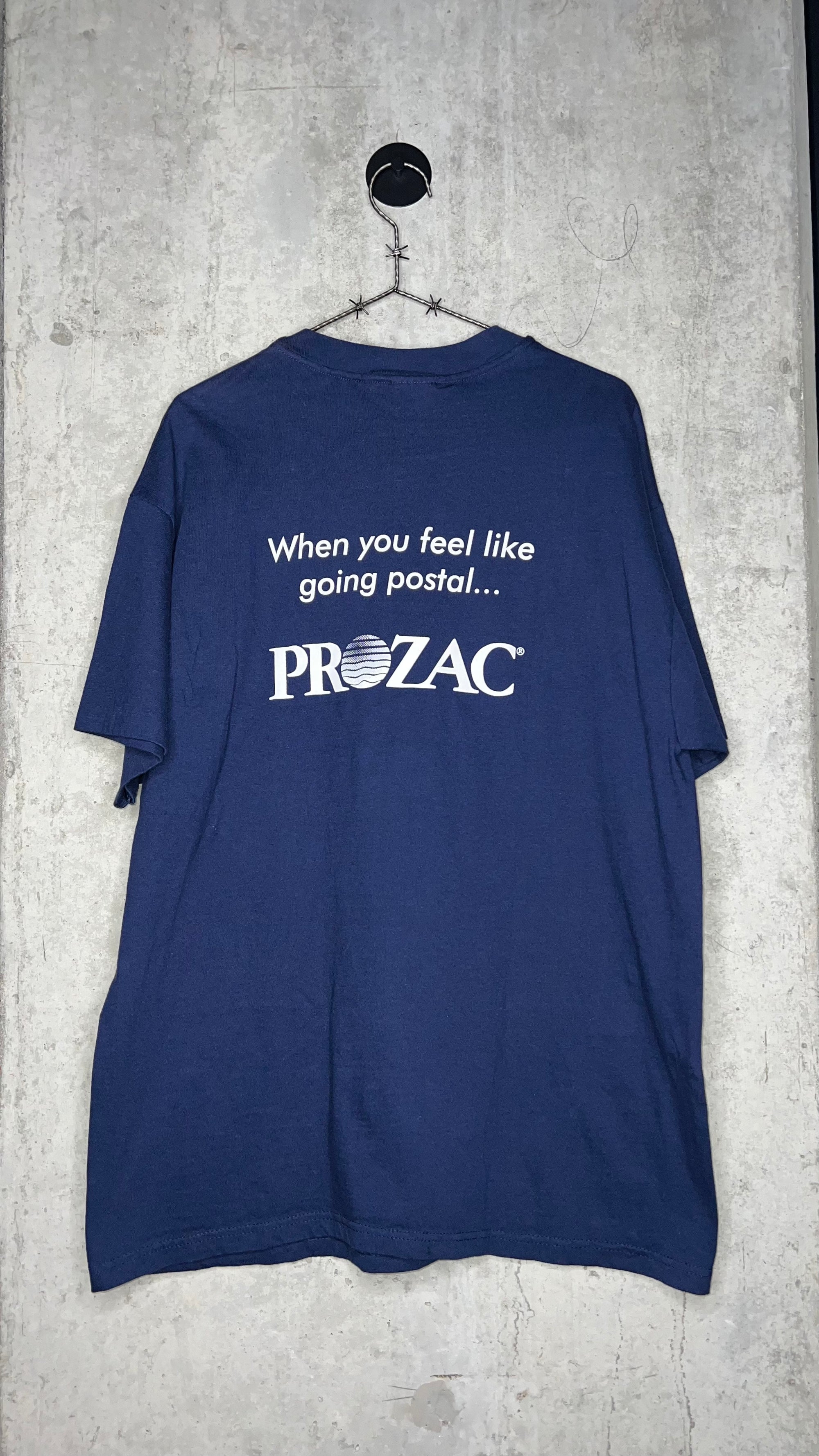 PROZAC GOING POSTAL USPS DRUG TEE | DON’T SHOOT! (I JUST WANT SOME STAMPS)