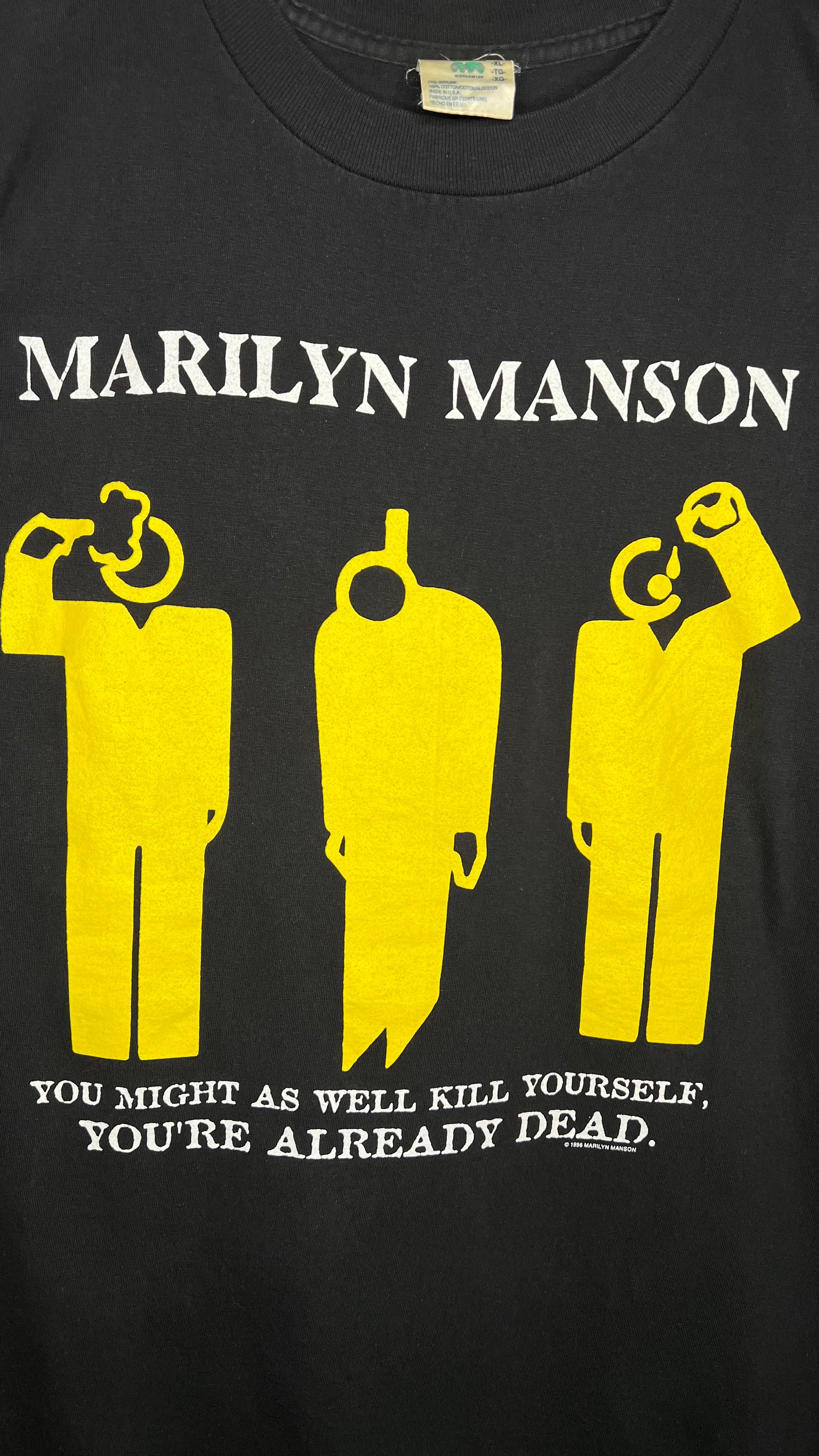 MARILYN MANSON ‘YOU MIGHT AS WELL KILL YOURSELF, YOU’RE ALREADY DEAD’ TEE