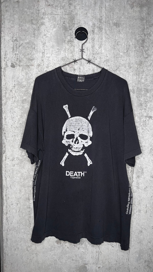 DEATH CIGARETTES TEE | ‘TOO BAD YOU’RE GONNA DIE’ | SKULL & CROSSBONES