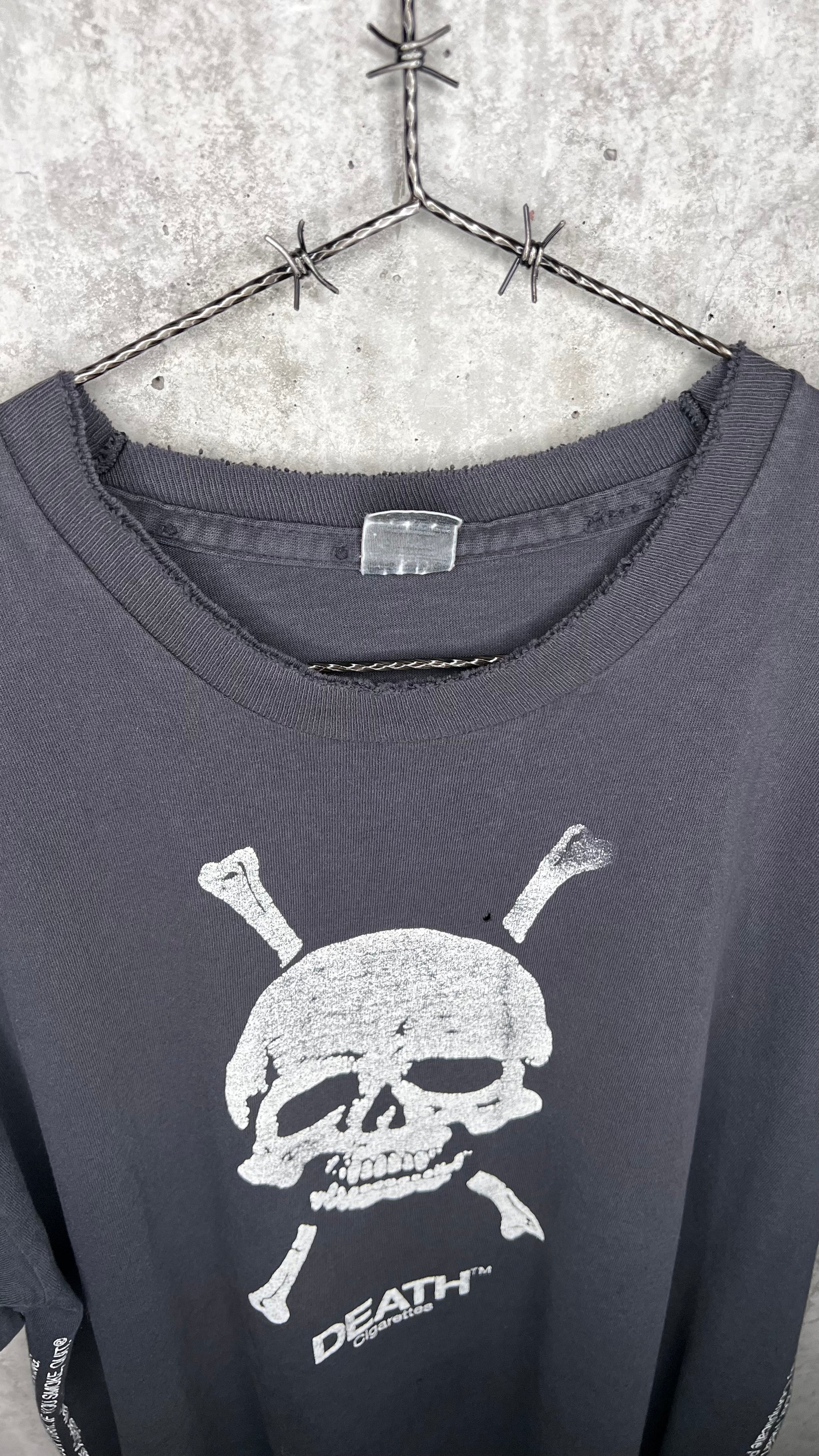 DEATH CIGARETTES TEE | ‘TOO BAD YOU’RE GONNA DIE’ | SKULL & CROSSBONES
