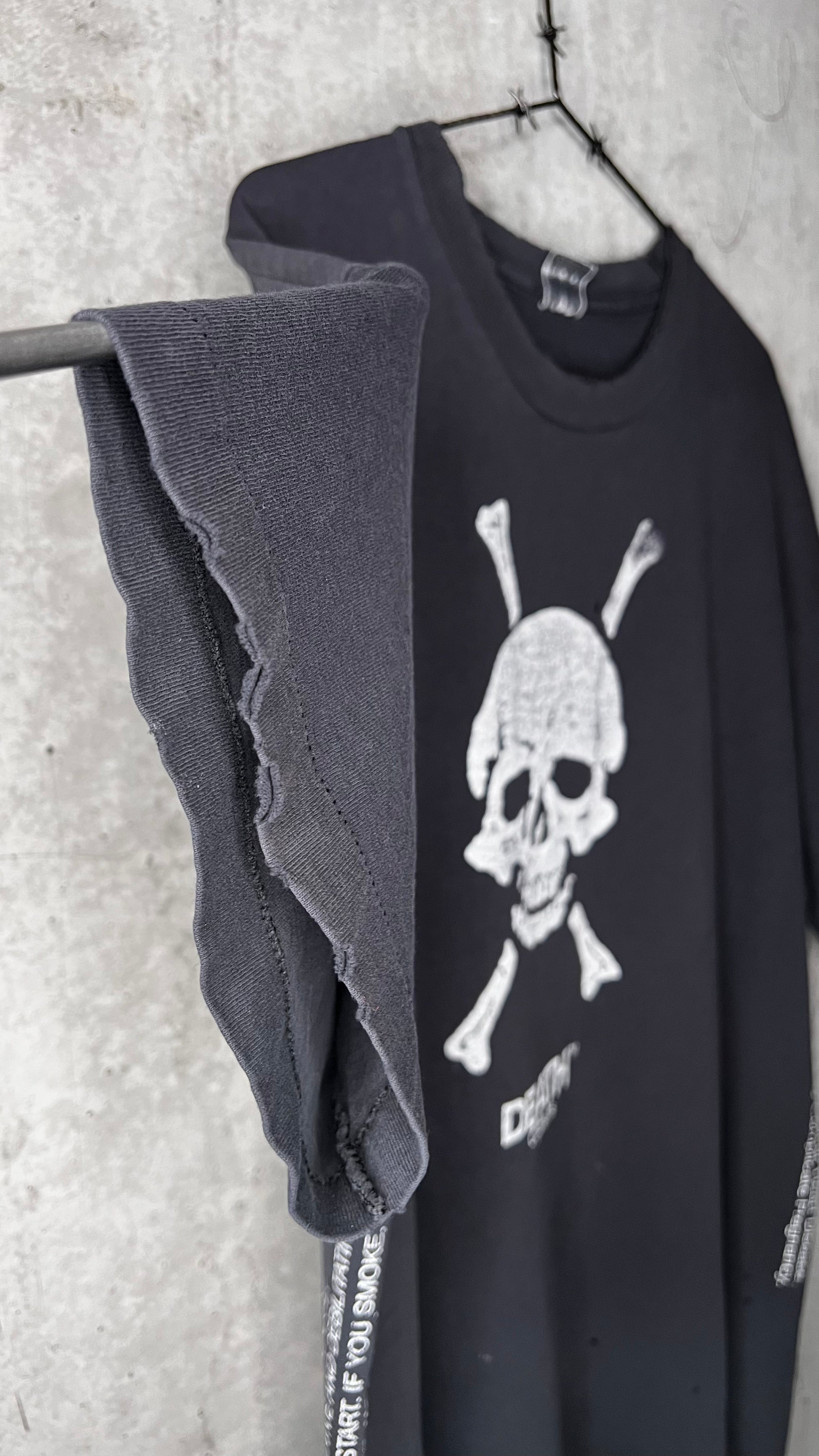 DEATH CIGARETTES TEE | ‘TOO BAD YOU’RE GONNA DIE’ | SKULL & CROSSBONES