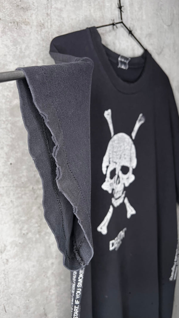DEATH CIGARETTES TEE | ‘TOO BAD YOU’RE GONNA DIE’ | SKULL & CROSSBONES