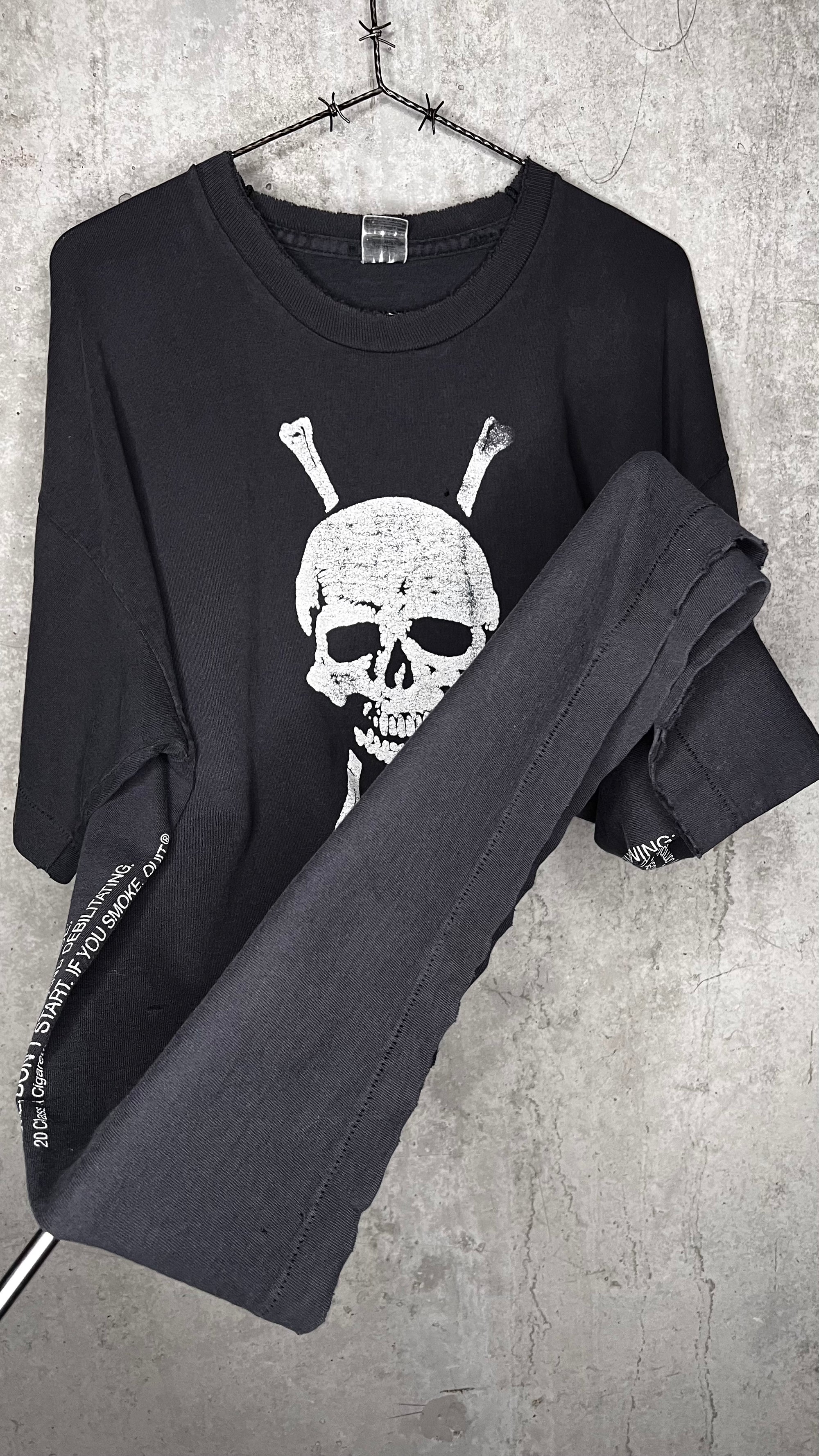 DEATH CIGARETTES TEE | ‘TOO BAD YOU’RE GONNA DIE’ | SKULL & CROSSBONES
