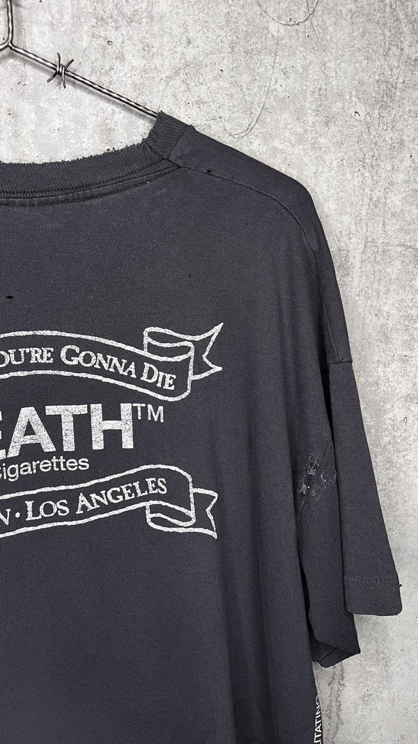 DEATH CIGARETTES TEE | ‘TOO BAD YOU’RE GONNA DIE’ | SKULL & CROSSBONES