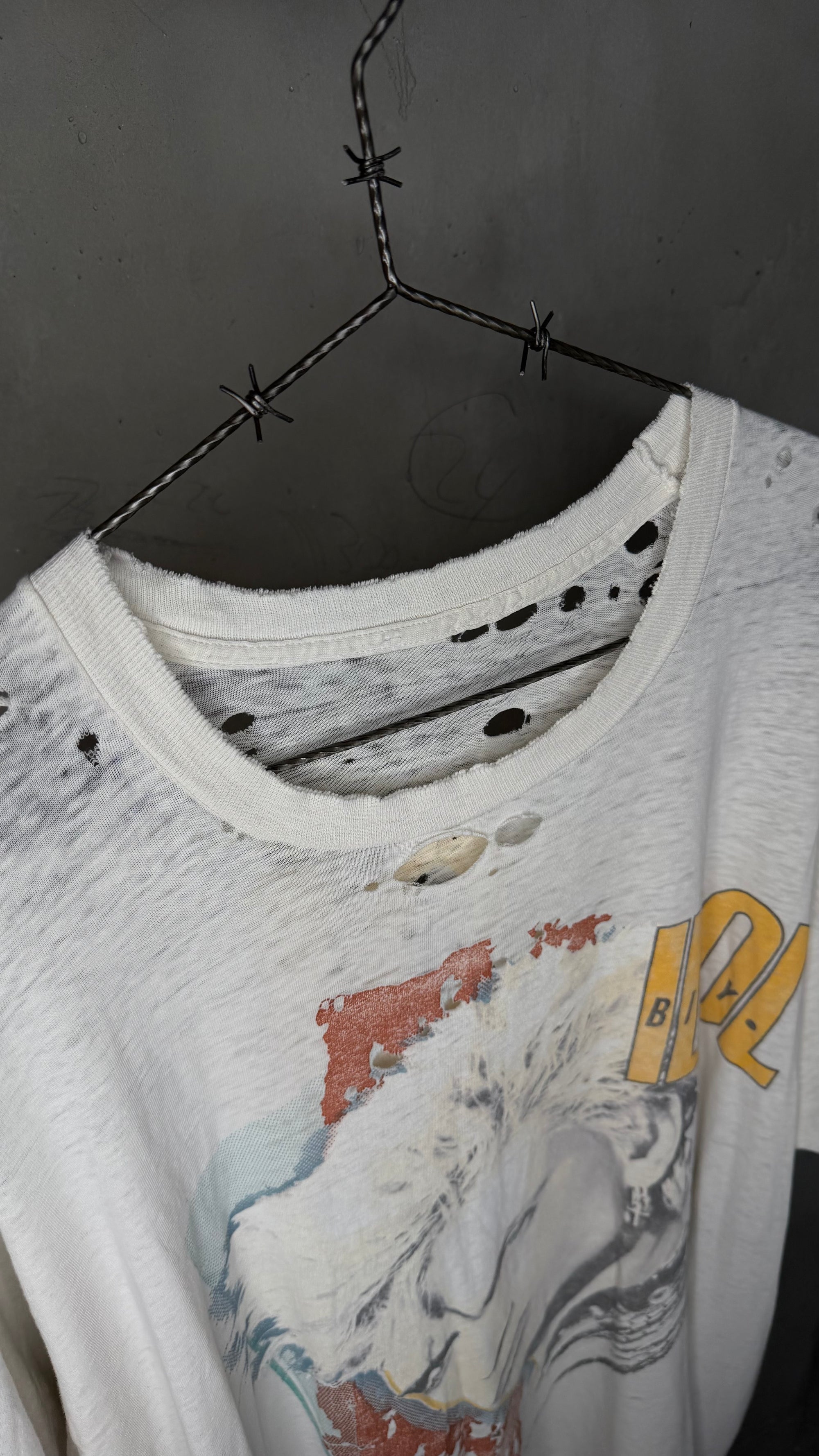 BILLY IDOL WHIPLASH SMILE THRASHED TEE